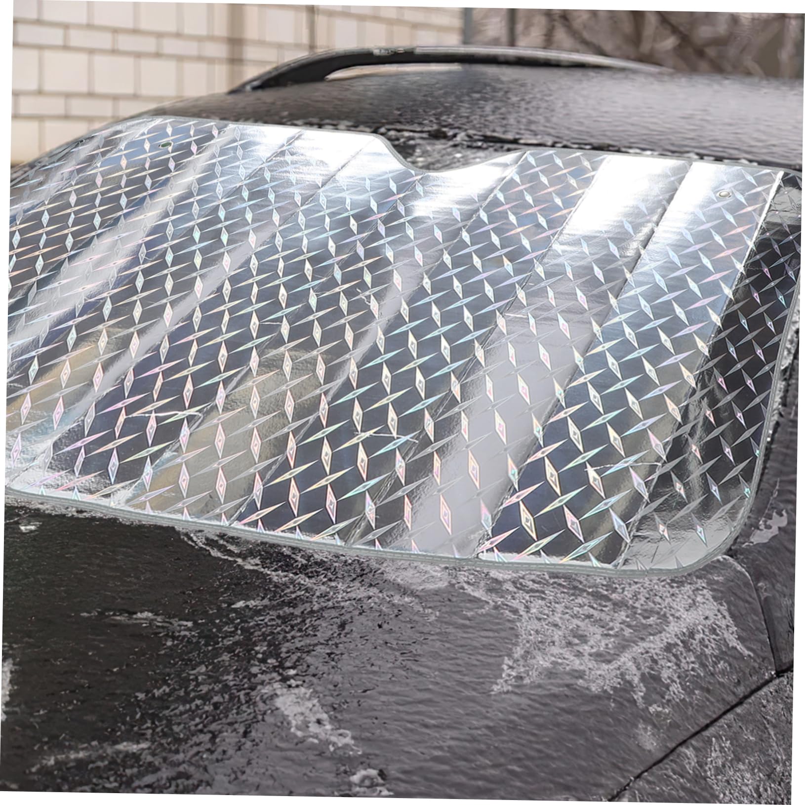 Ipetboom Para Sole Rigido Per Auto Tendina Parasole Per Finestrino Anteriore Copertura Parasole Per Parabrezza Blocca Luce Solare Impedisce Neve Adatto Vari Modelli Installazione Facile