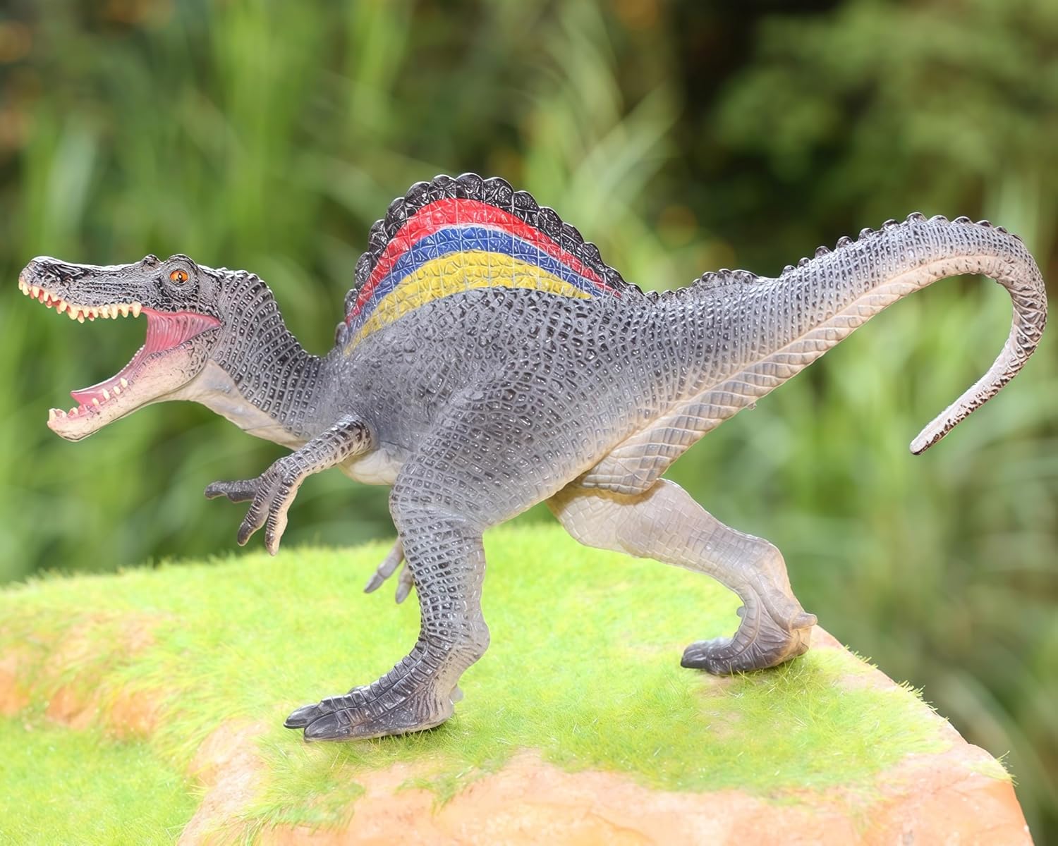 Gemini&Genius Spinosaurus Dinosaur Toy for Kids, Spinosaurus with Movable Mouth and Hands Realistic Large Dinosaur Solid Action Figure Collection or Party Gift for Kids