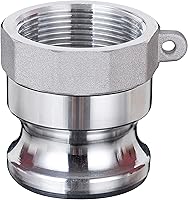 Vista 9 de Accesorios de bloqueo de leva global de aluminio Tipo F Cam & Groove Hose Fittings, acoplamiento Camlock de 1.5 pulgadas, enchufe de 1.5 pulgadas x