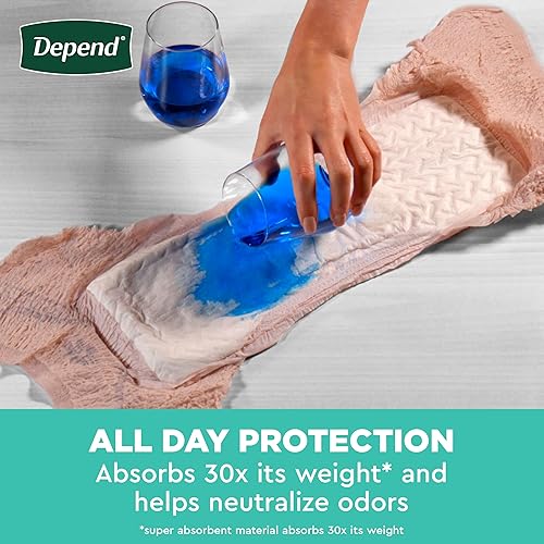 Miniatura 4 de Depend Fresh Protection - Ropa interior para adultos con incontinencia y fugas de vejiga posparto para mujer, desechable, máximo, extragrande,