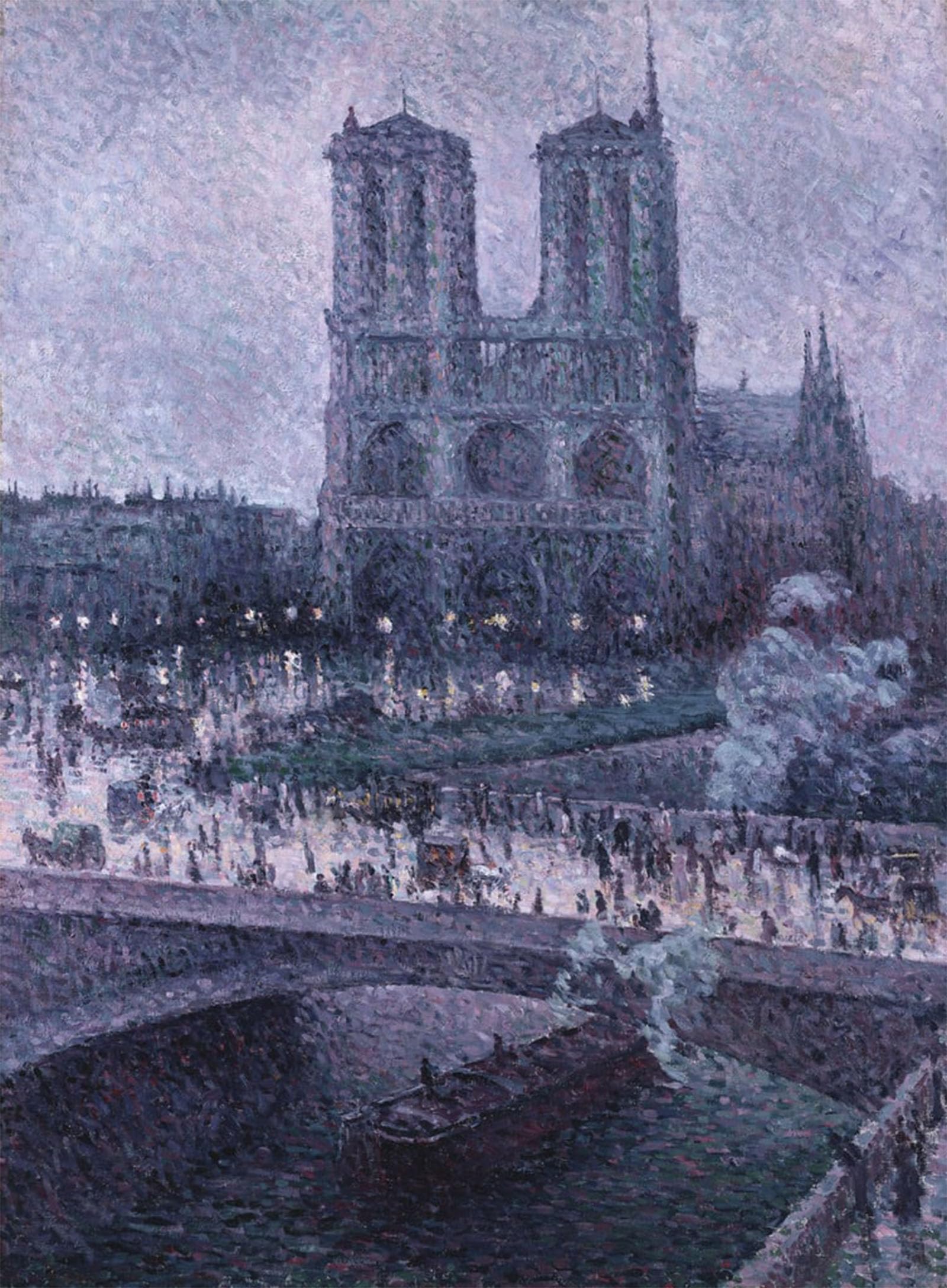POSTERIIk Famous Print Pop Art Wall Art Graffiti Notre Dame by Maximilien Luce Art Prints for Home Decor 60x90cm