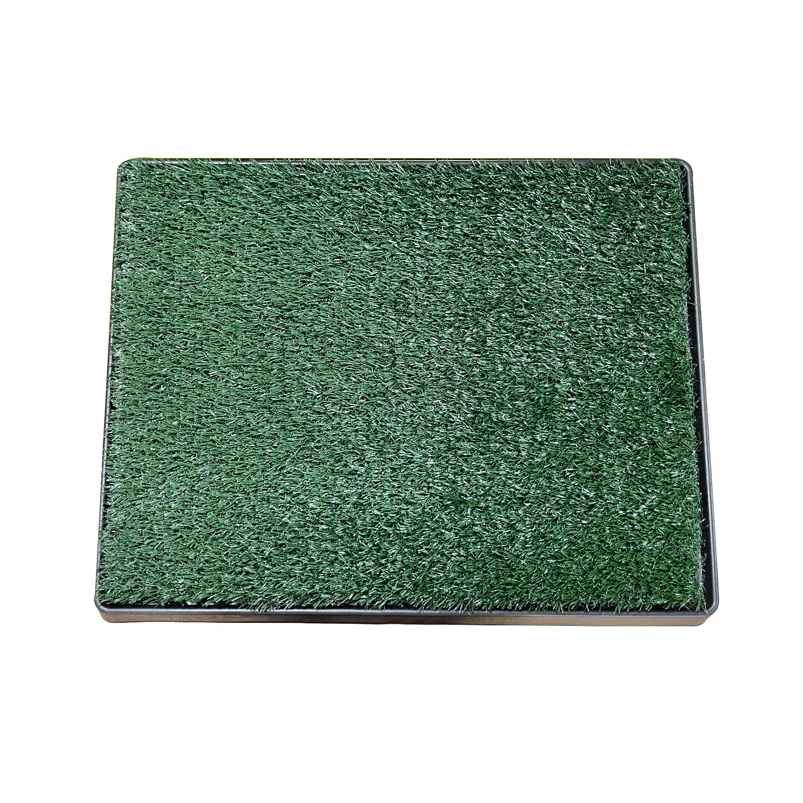 Inodoro para Perros,63 X 51CM Hierba Artificial Inodoro para Perros,con Bandeja y 2 Piezas de Césped Artificial,para Perros Pequeños Grandes Mayores