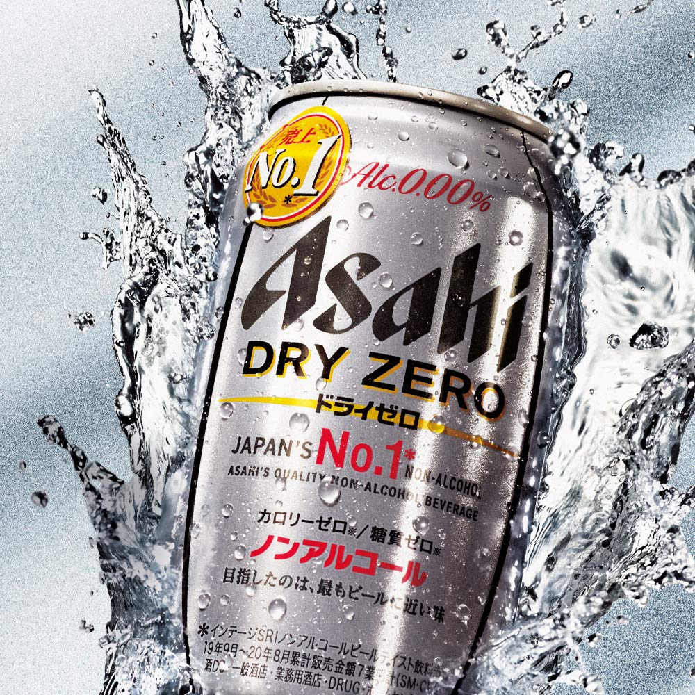 Amazon.co.jp: Asahi Dry Zero Non-Alcohol, 11.8 fl oz (350 ml
