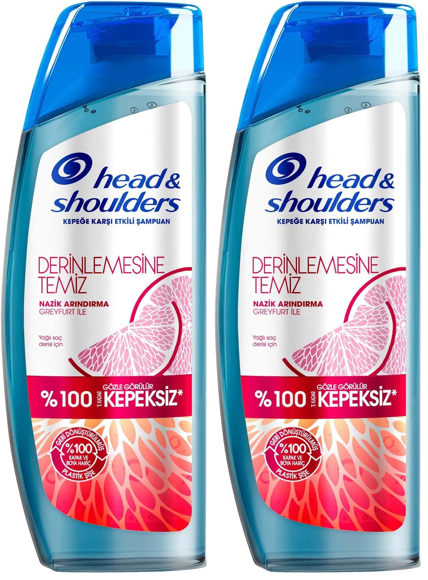 Head & Shoulders Derinlemesine Temizlik Şampuan Nazik Arındırma Greyfurt 300 ml (2 paketi)