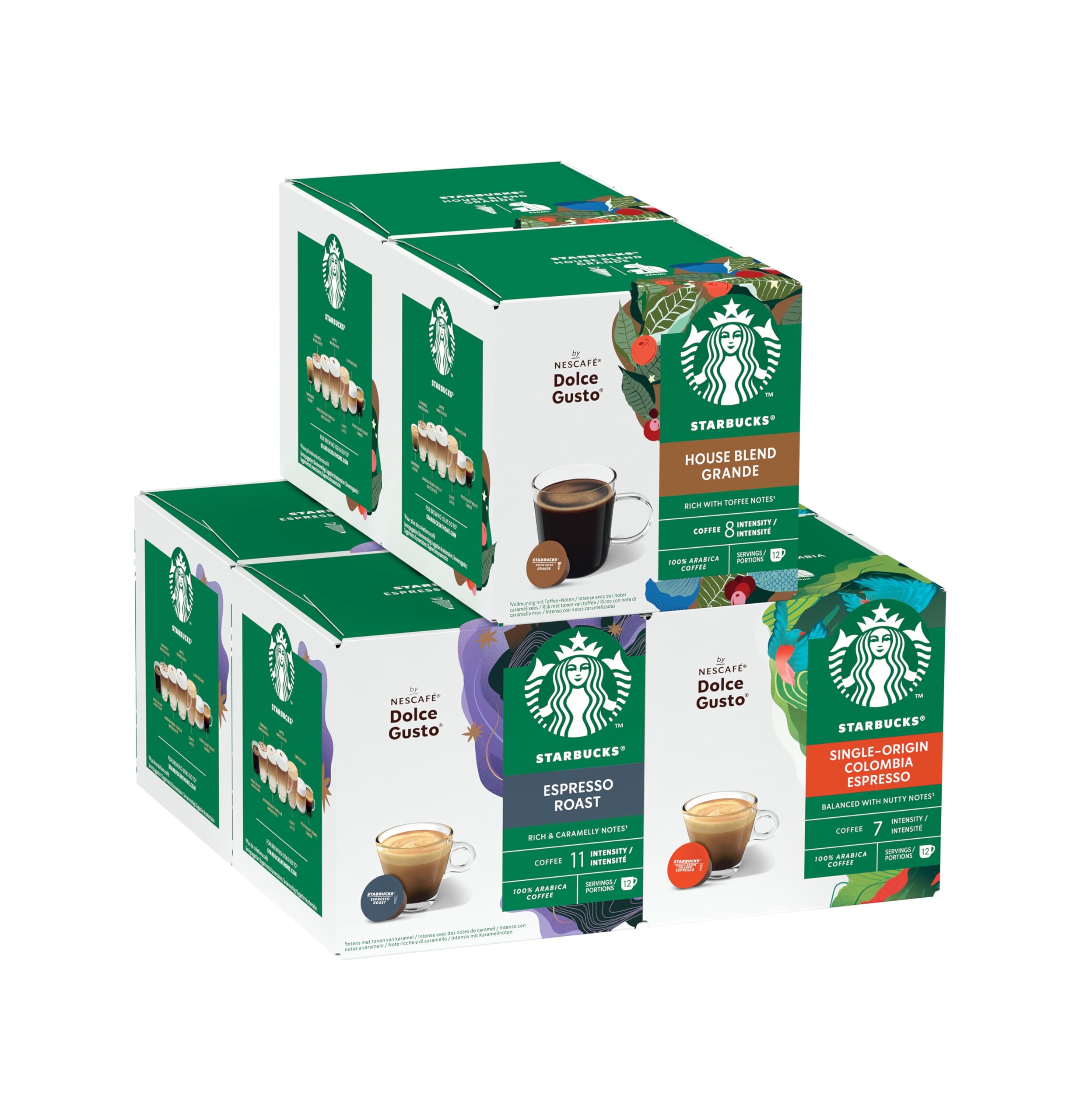 Nescafé Dolce Gusto Kapsułki Kawy Czarna 72 Sztuk Zestaw Amazon Exclusive