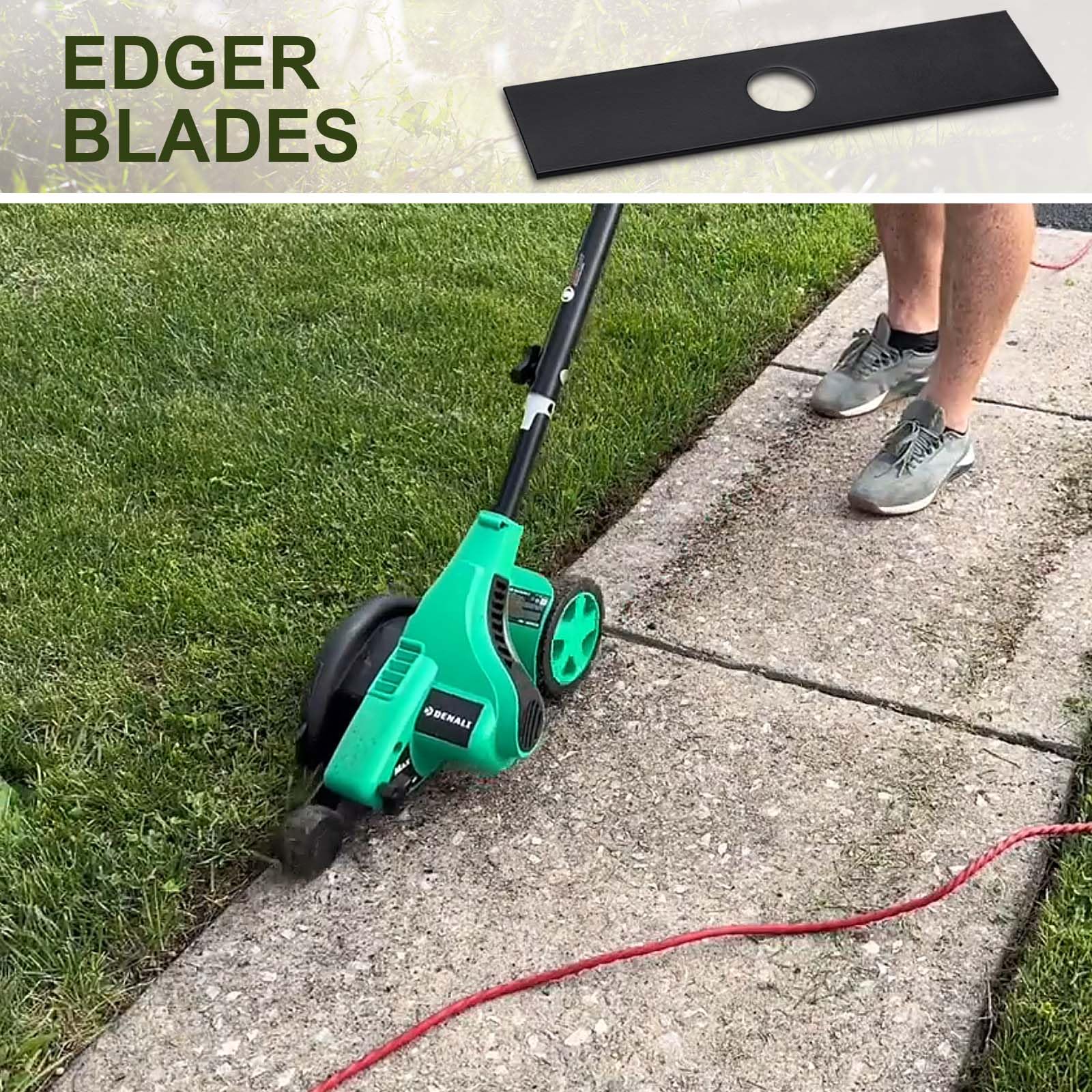 Paquete de 10 cuchillas de bordeadora de 1 pulgada con agujero central, compatibles con Stihl, Ego, Echo, Ryobi, Kobalt Edger, reemplaza 720-237-001, 4133-713-4101, 216062, 613223, 237001