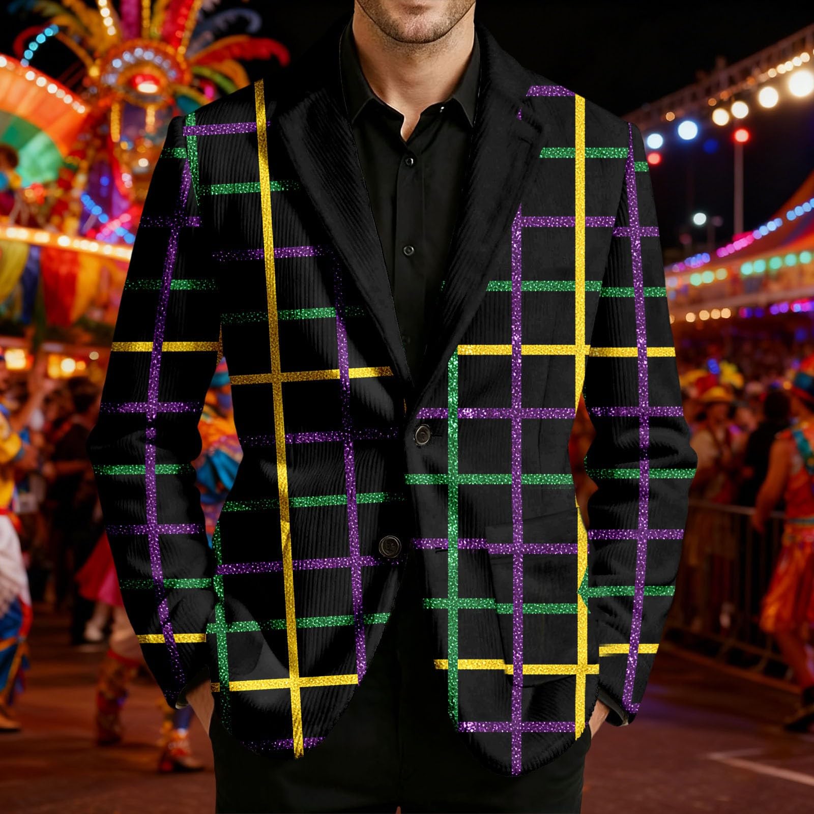 Elegante chaqueta de pana con estampado de esmoquin para hombre, estilo casual, para fiestas, bodas y eventos formales, discoteca, escenario