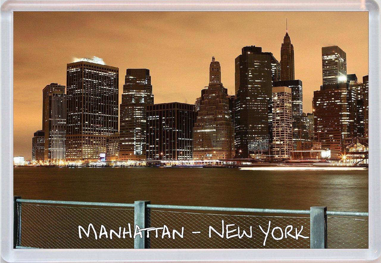 Baked Bean Store Multicolor Manhattan - New York - Jumbo Fridge Magnet