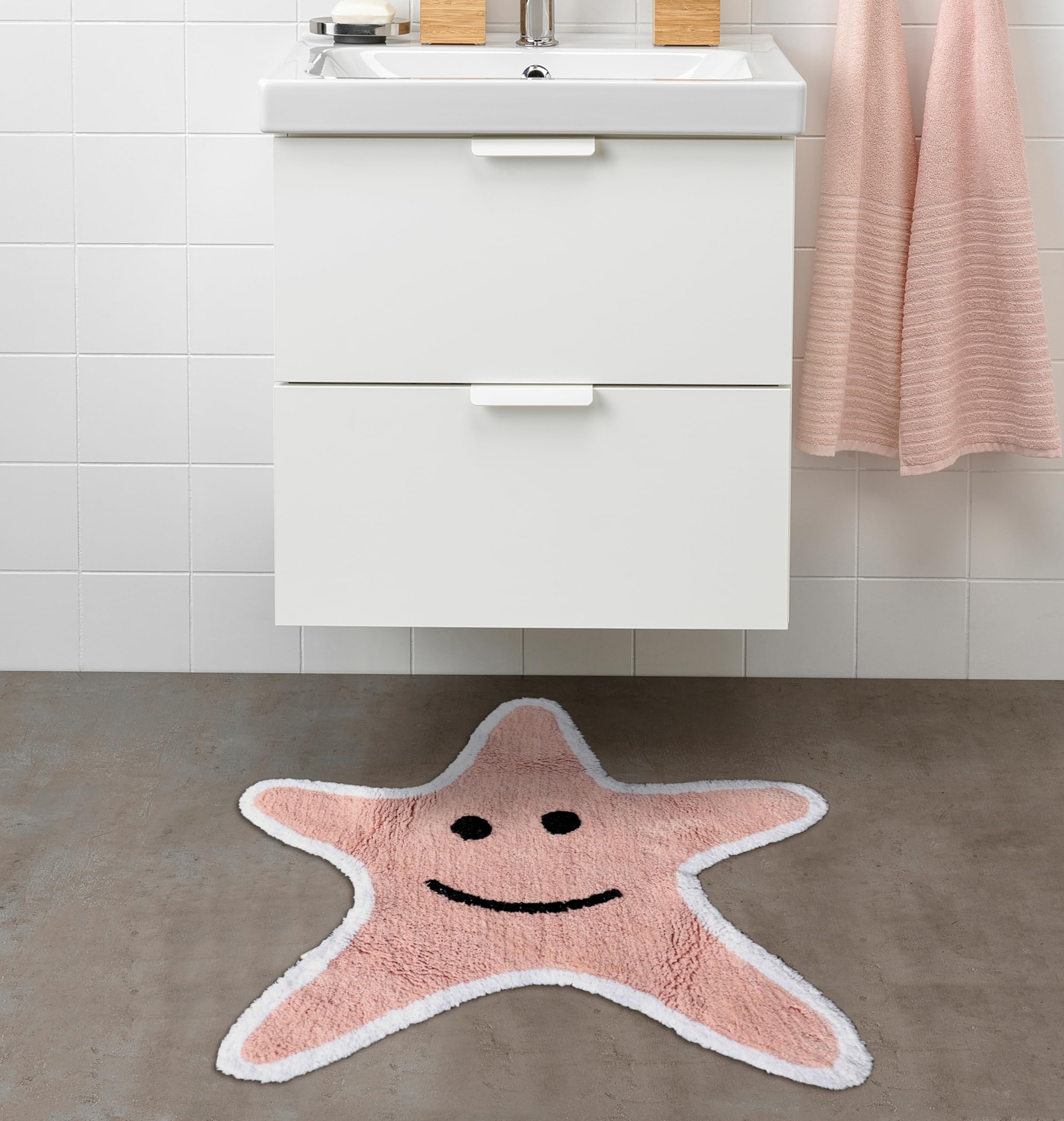 WARISI - Kids Star Fish Animal Bathroom Rug