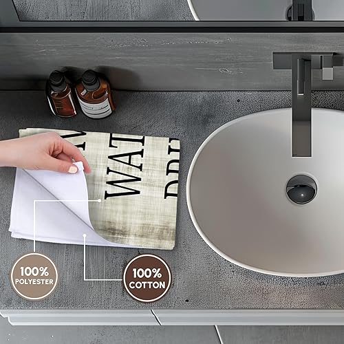 Miniatura 4 de Toalla de mano 3D Rose Save Water Drink Whisky, 15 "x 22"