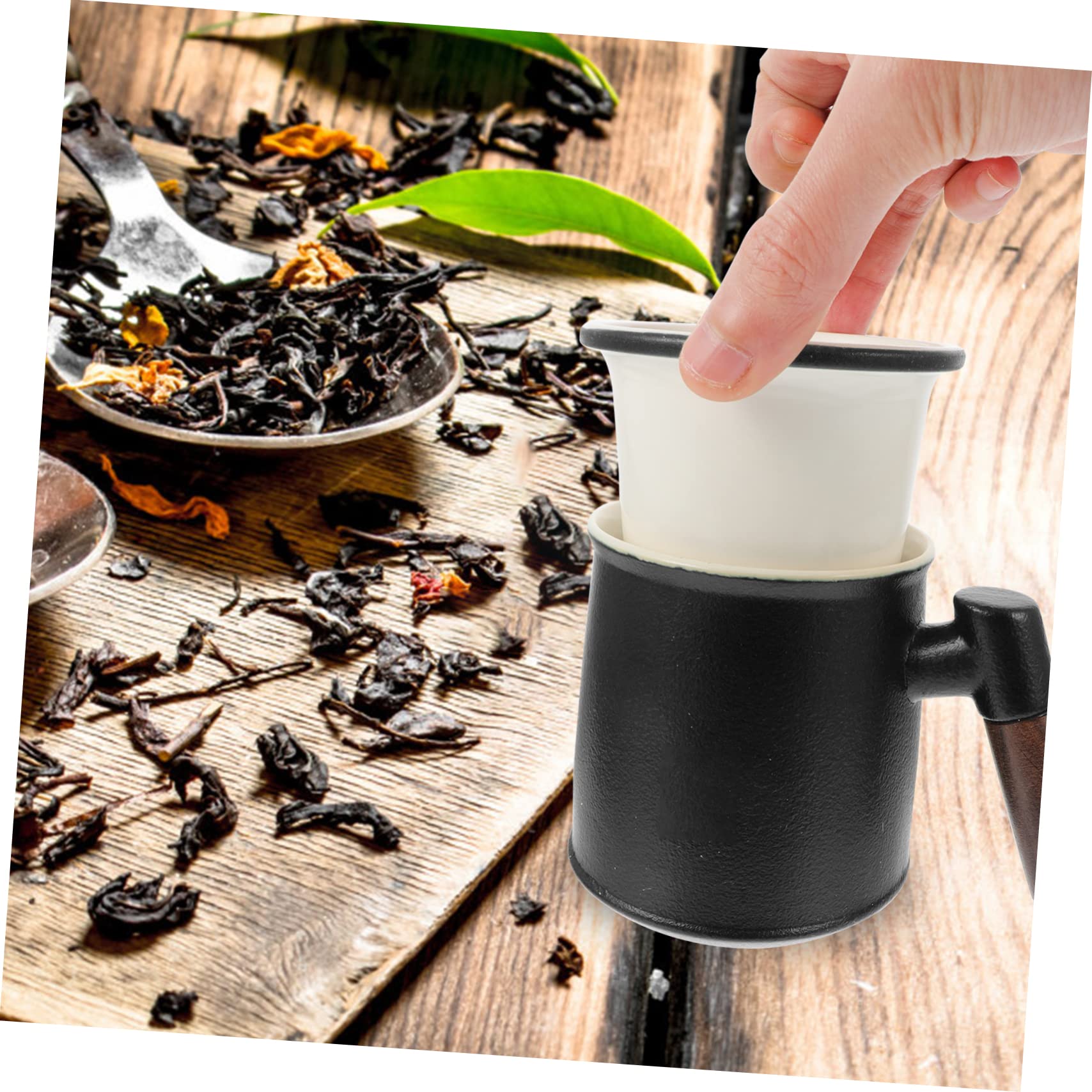 MAGICLULU Tasse À Thé Avec Couvercle Et Filtre Pour Thé Aux Fruits 400 Ml Facile À Nettoyer Résistante À La Chaleur