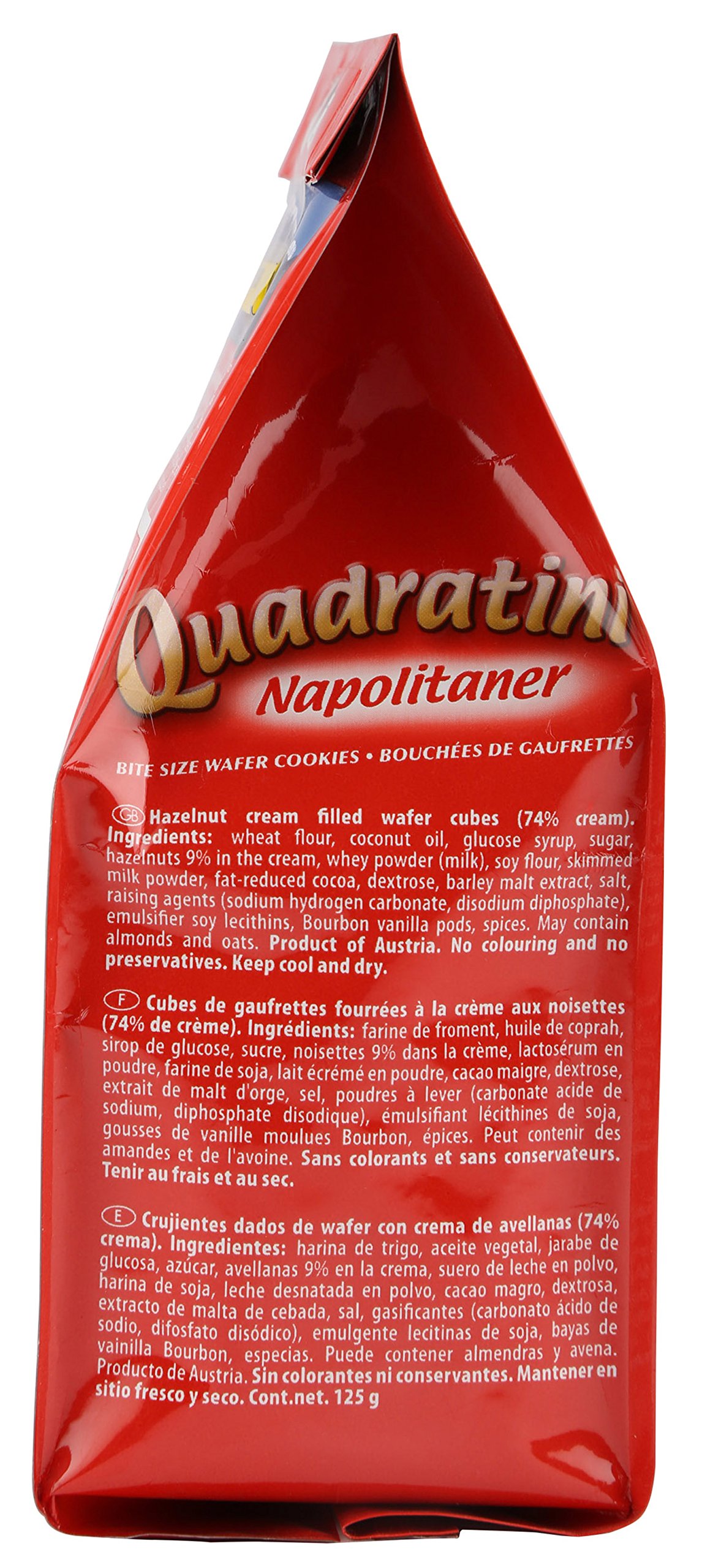 Loacker Napolitaner Hazelnut Wafer 125 g (Pack of 6)