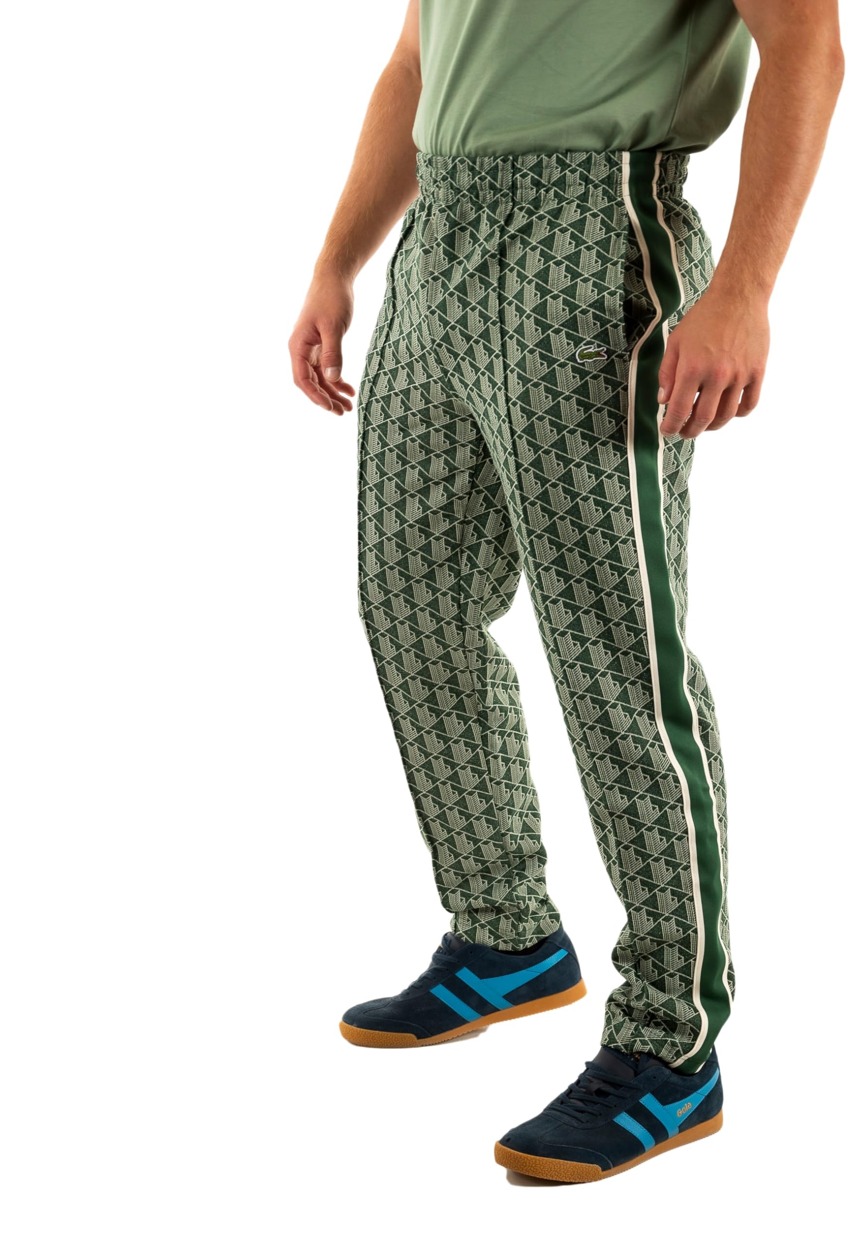 Lacoste Paris Monogram Pantaloni da Tuta da Uomo Green/Sinople M