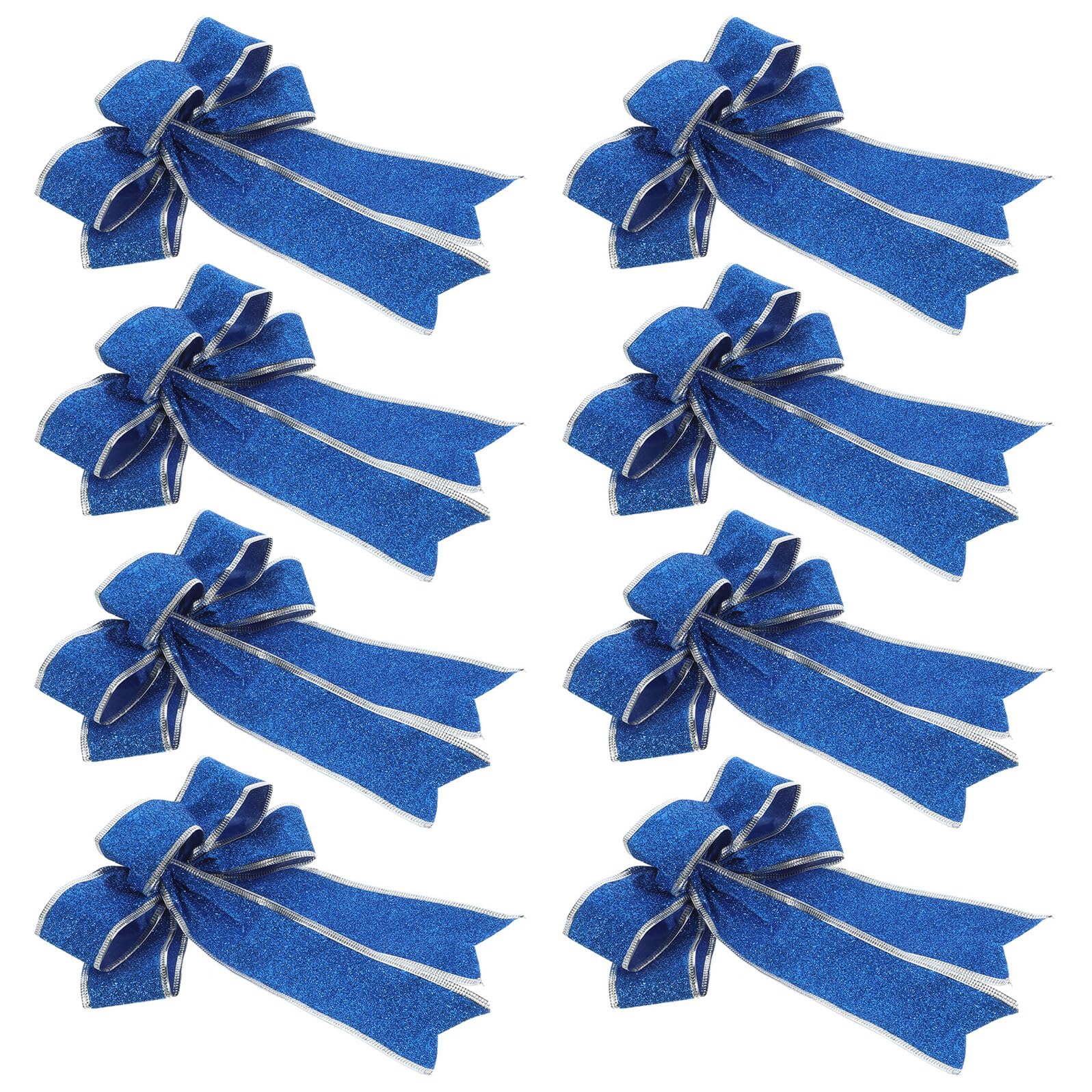 Lazos de Navidad azules purpurina BESPORTBLE de 25x20 cm perfectos para paquetes especiales