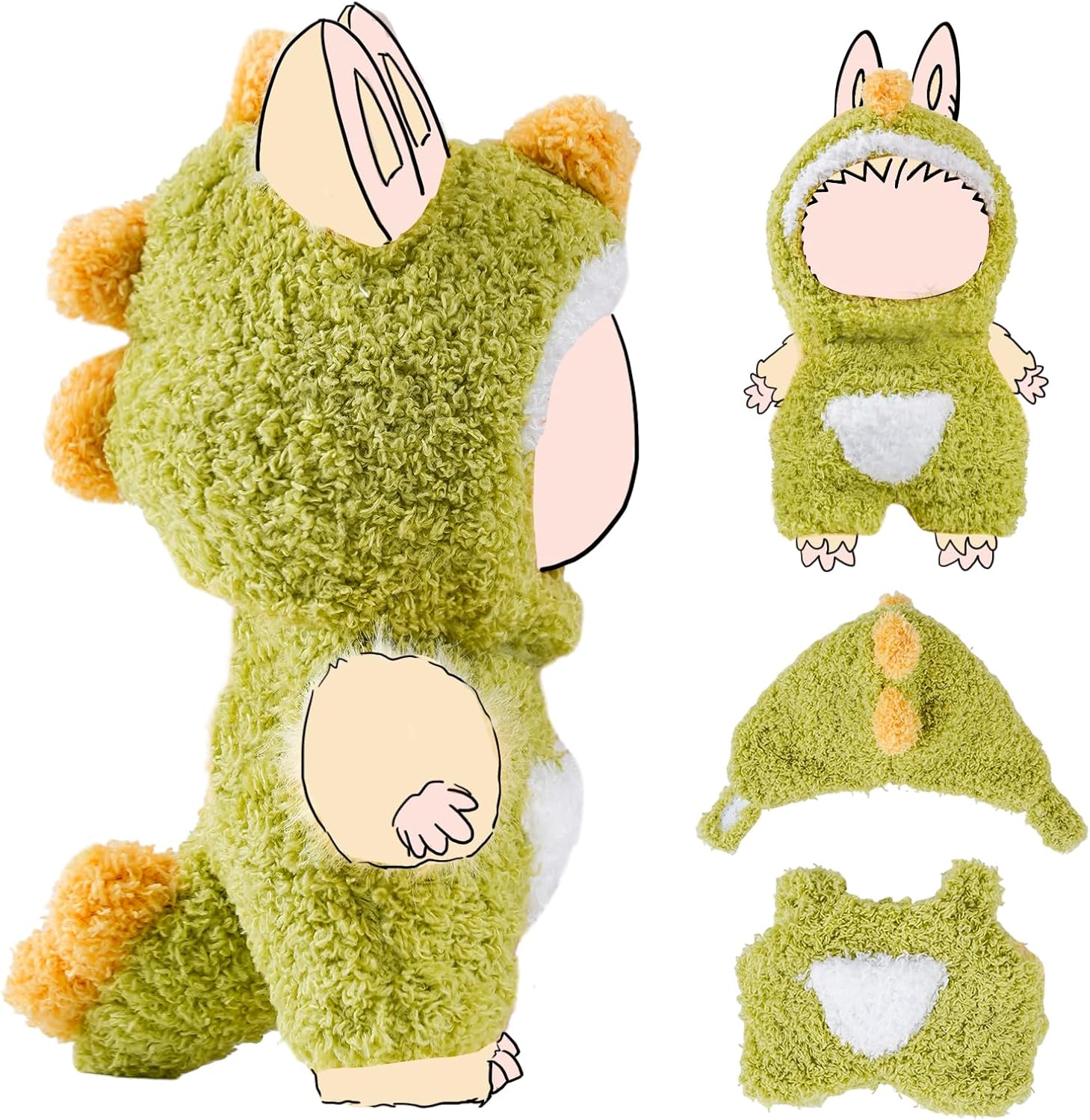 17cm Fashion Doll Clothing，and Premium Accessories，Exquisite Doll Accessories，Fashion Doll Set, (Black)