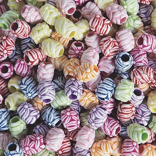 Vintage-Look Carved Floral Bead