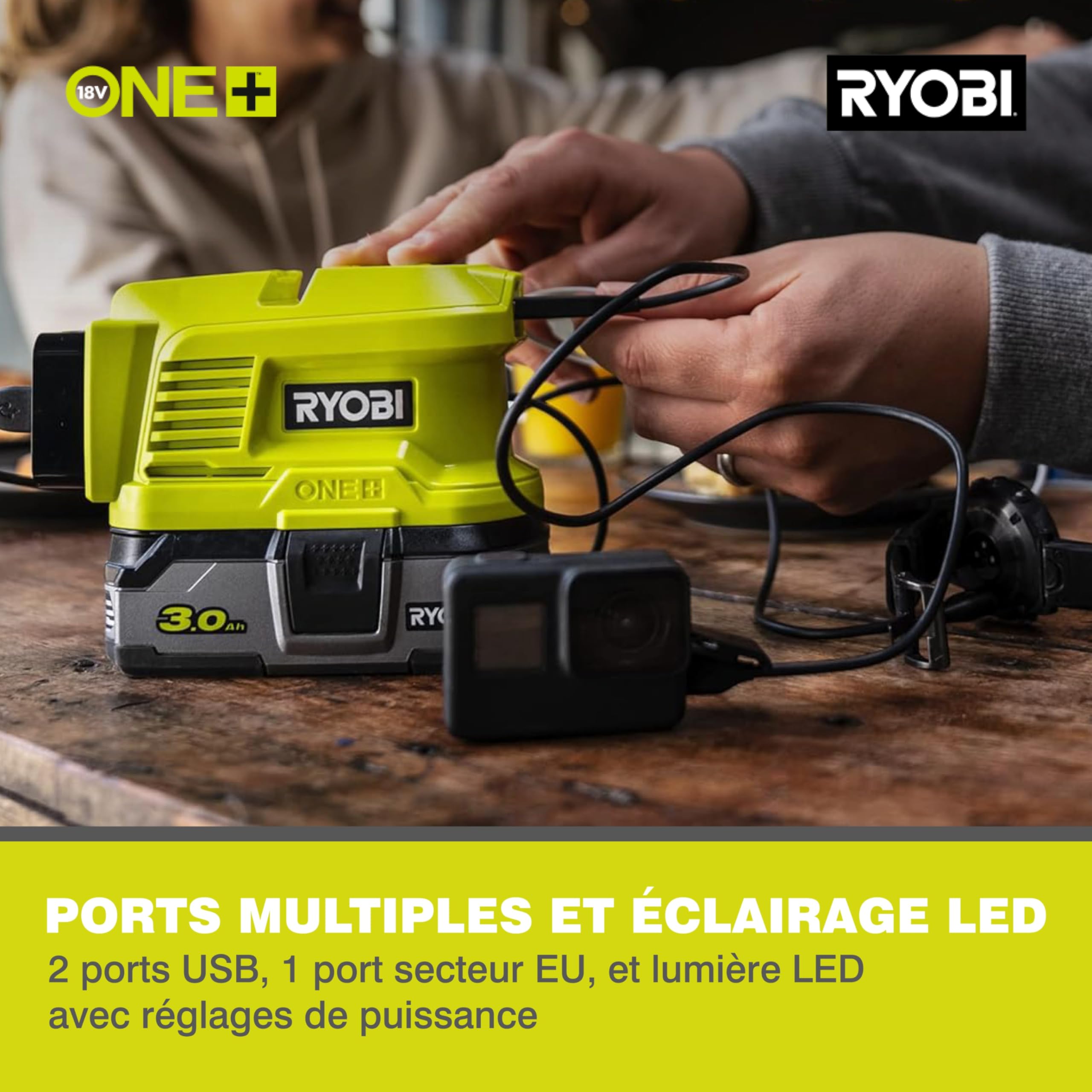 Ryobi RRT4-120GA15 4V Cordless Rotary Tool (1 x 4V 2.0Ah), Green