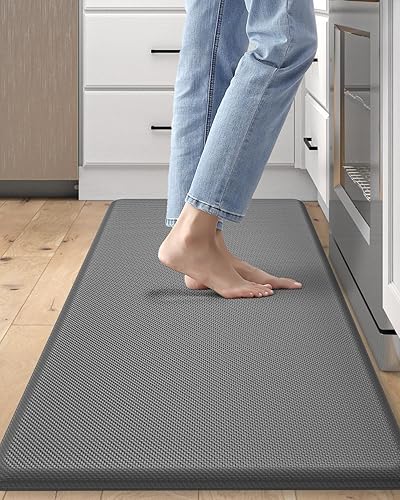 Miniatura 1 de DEXI Anti Fatigue Kitchen Mat, 34 Inch Thick, Stain Resistant, Padded Cushioned Floor Comfort Mat for Home, Garage and Office Standing Desk,