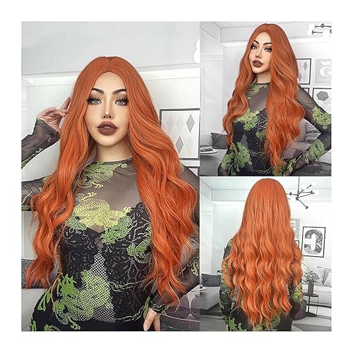 GRFIT Pelucas de cabello natural resistente al calor, pelucas de mujer rubias onduladas sintéticas para mujer, de onda larga, blanco, Lolita,