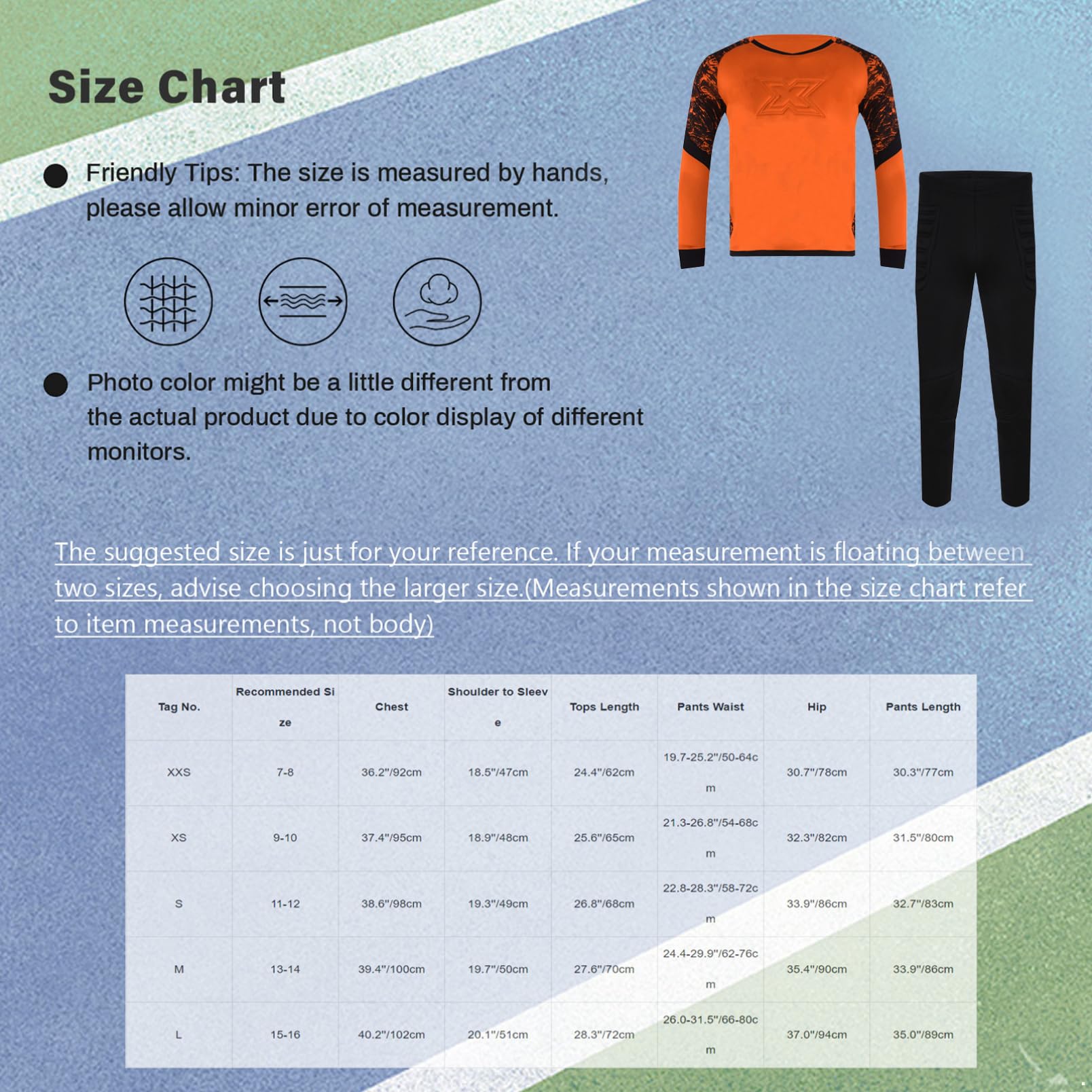 dPois Tuta da Portiere di Calcio per Bambini e Ragazzi Completino Completo Calcio Calcetto Torneo Scuola Sport Maglia da Portiere Maniche Lunghe + Pantaloni Sportivi Verde 11-12 anni