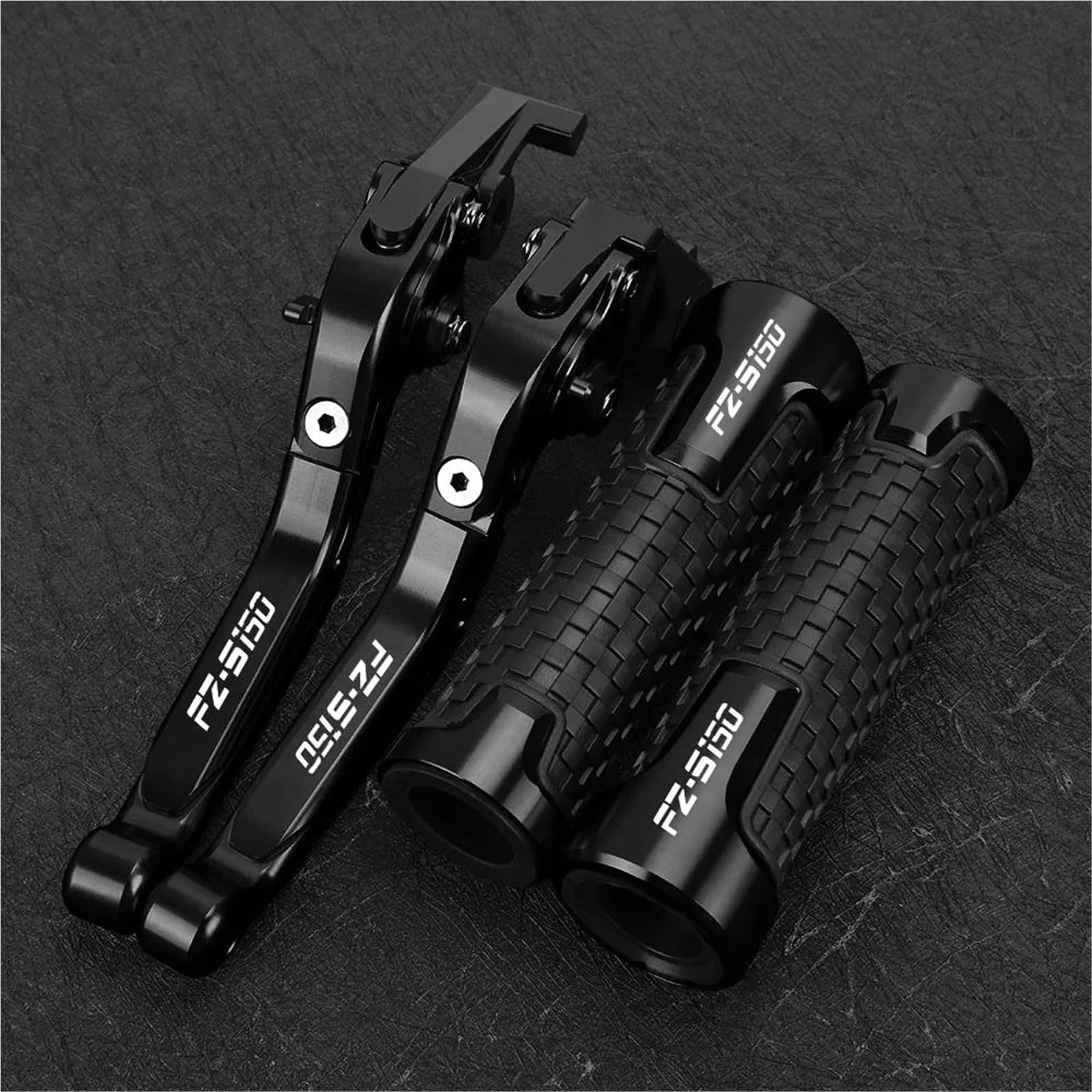 Tgvselpj Black3 Motorcycle Part Motorcycle Adjustable Handle Parts Folding Extendable Brake Clutch Levers For Y-Amaha Fz-S150 Fzs150 2015-2016(Black3)