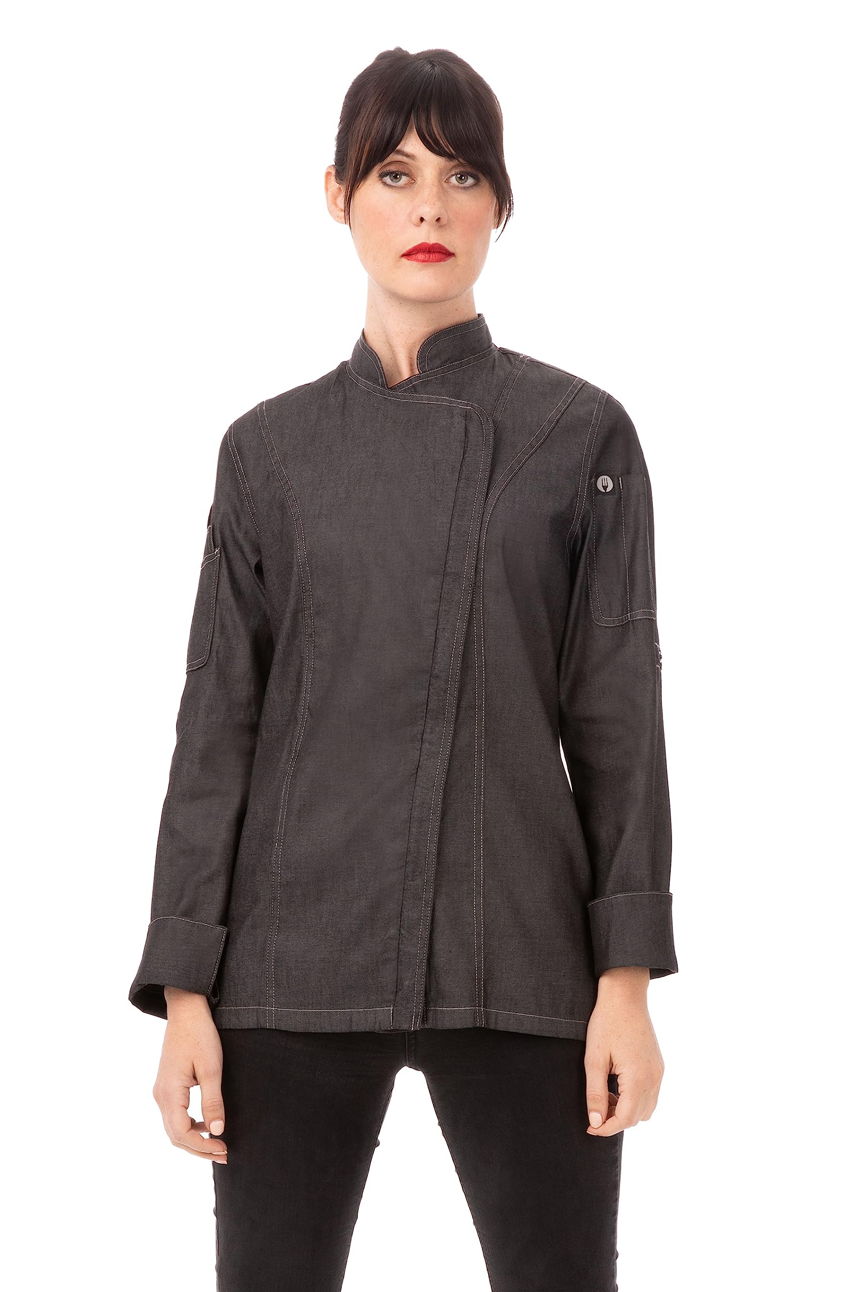Chef Works Women's Gramercy Denim Chef Coat