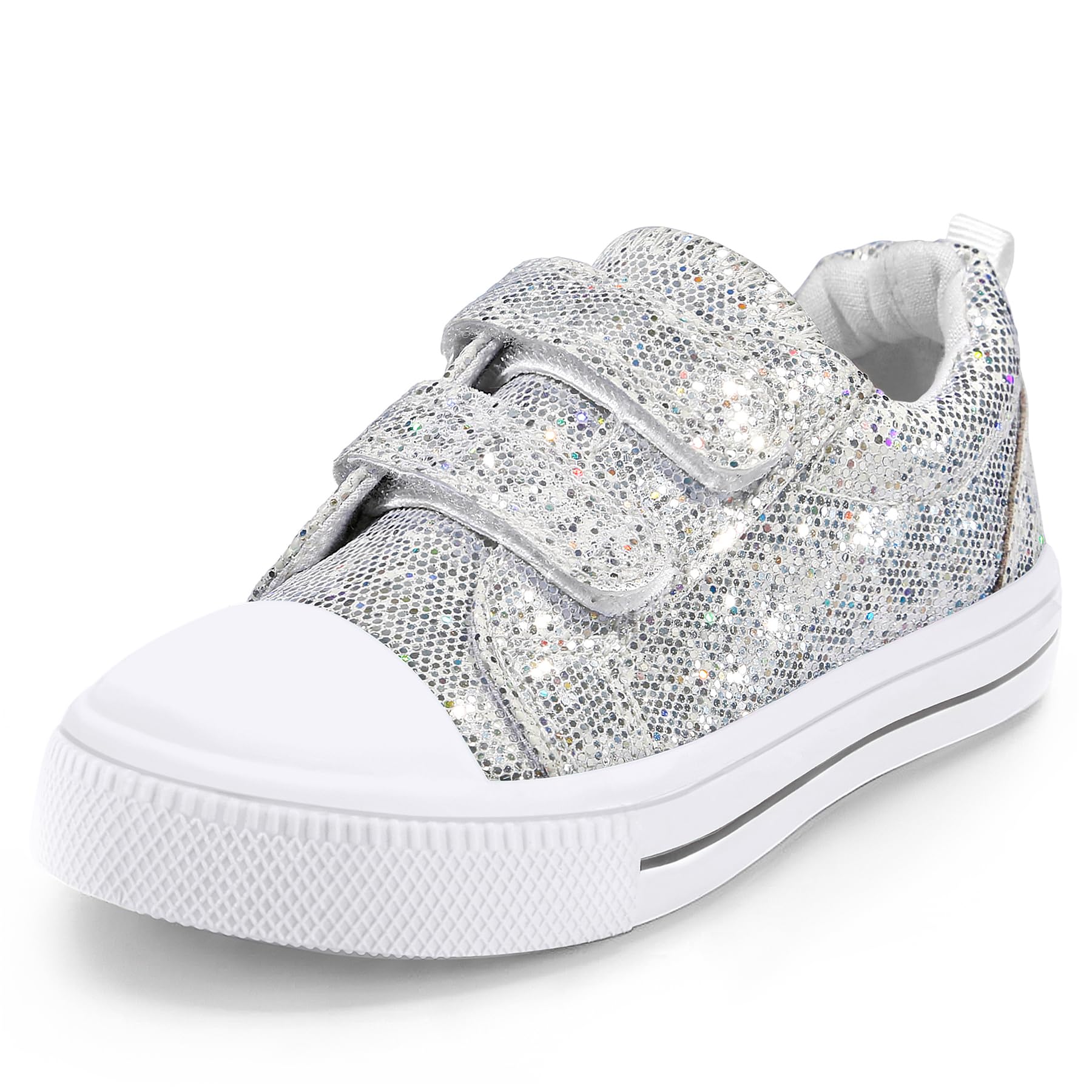 K KomForme Toddler Sneakers for Boys and Girls Dual Hook and Loops ...