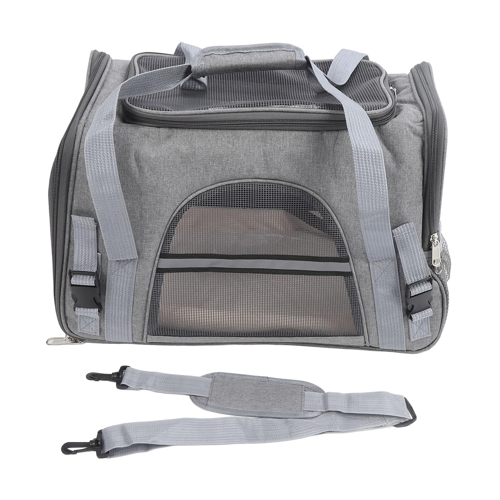 Borsa da Trasporto per Gatti, Borsa Morbida da Trasporto per Animali Domestici per Campeggio all'aperto (GREY)