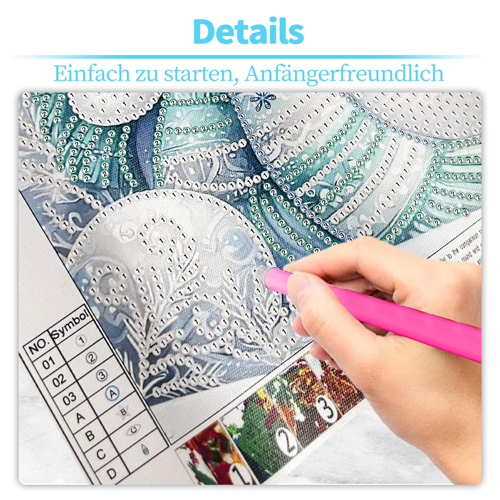 MytaYt Diamond Painting Weihnachten, 5D Diamant Pai Produktbild-Vorschau 3