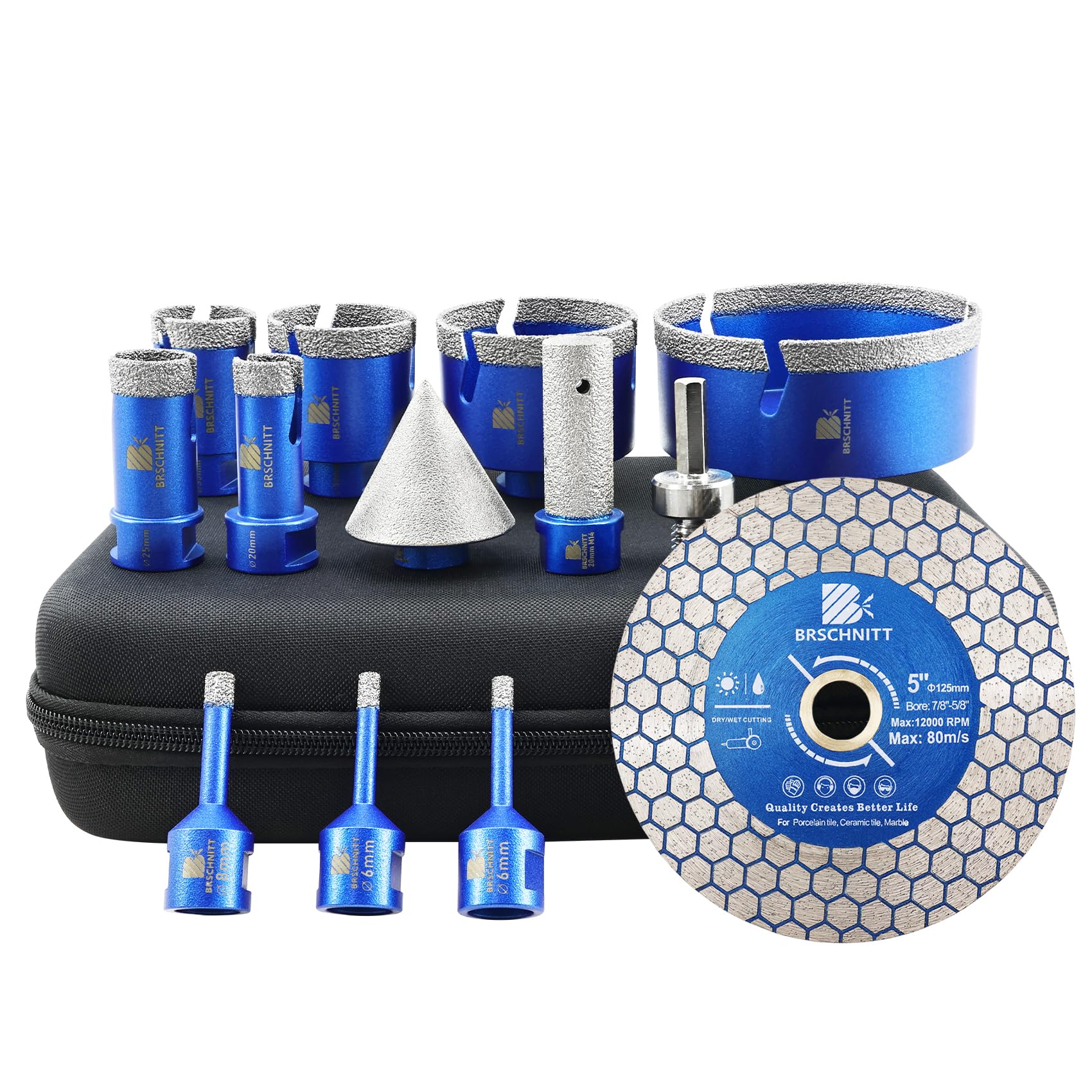 Punte Diamantate Gres Porcellanato - 6/6/8/20/25/35/50/68/110mm frese diamantate, 20mm Fresa, 50mm Punte Smusso,125mm Disco,per Porcellana Piastrelle Ceramica Marmo Granito
