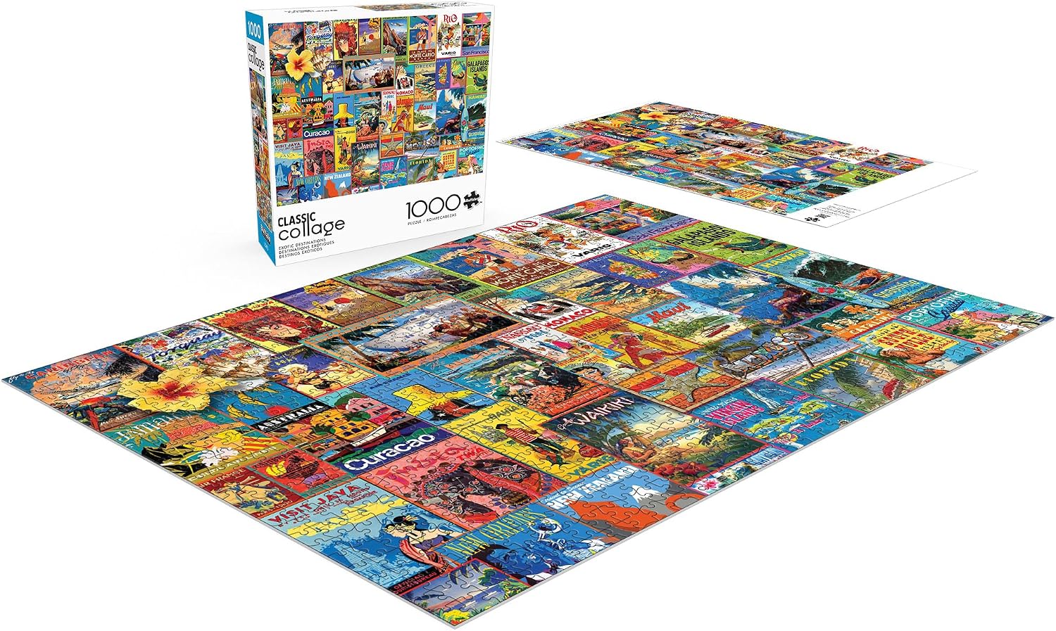 Buffalo Games - Lewis T Johnson - Exotic Destinations - 1000 Piece Jigsaw Puzzle for Adults -Challenging Puzzle Perfect for Game Nights - Finished Size is 26.75 x 19.75