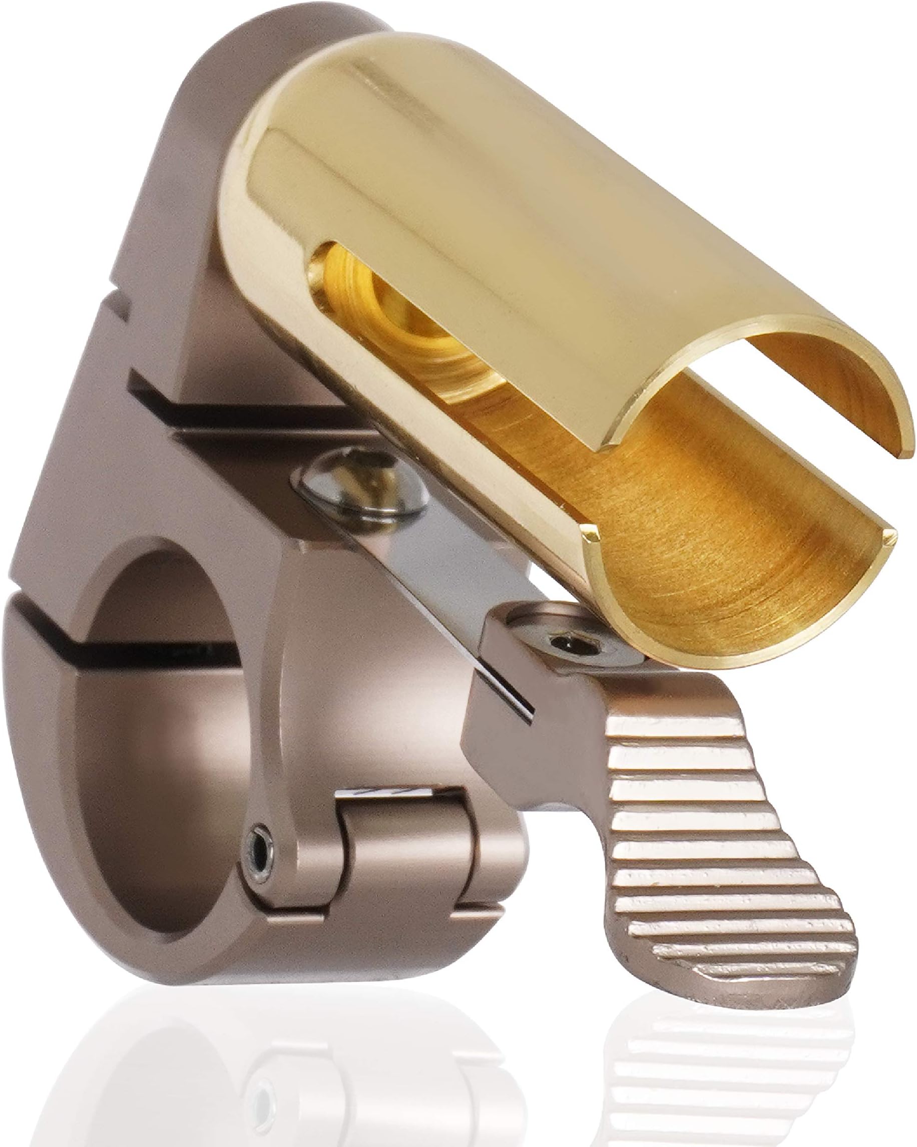 AXL Cycling Bike Bell, Copper Brass All Aluminum Alloy Mountain Bell, Loud Crisp Clear Sound for Road Bike, Mountain Bike, City Bike, Sports Bike, 2 Different Loud Clear Sound