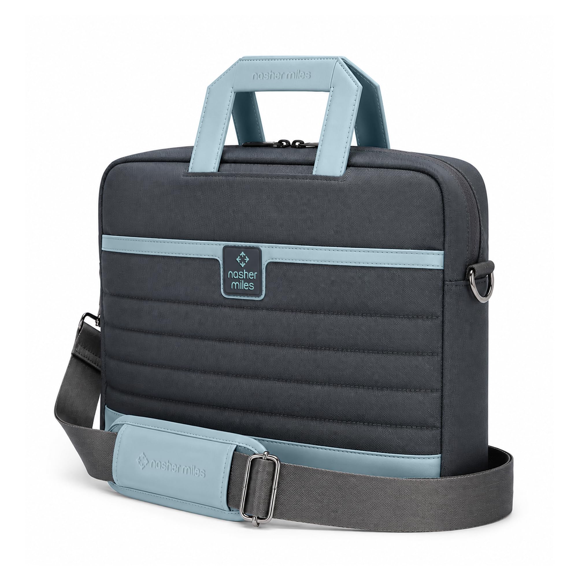 nasher miles Flatiron Laptop & Messenger Bag | Lightweight PU & Polyester with Adjustable Strap, Fits 13" Laptop | Ideal for Office & Travel | for Men & Women-picture-6