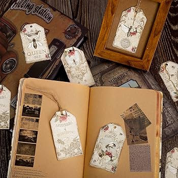 Amazon | Whaline 120個 ビンテージ ミツバチ タグ 記念品 タグ カード Amazon | Whaline 120個 ビンテージ ミツバチ タグ 記念品 タグ カード