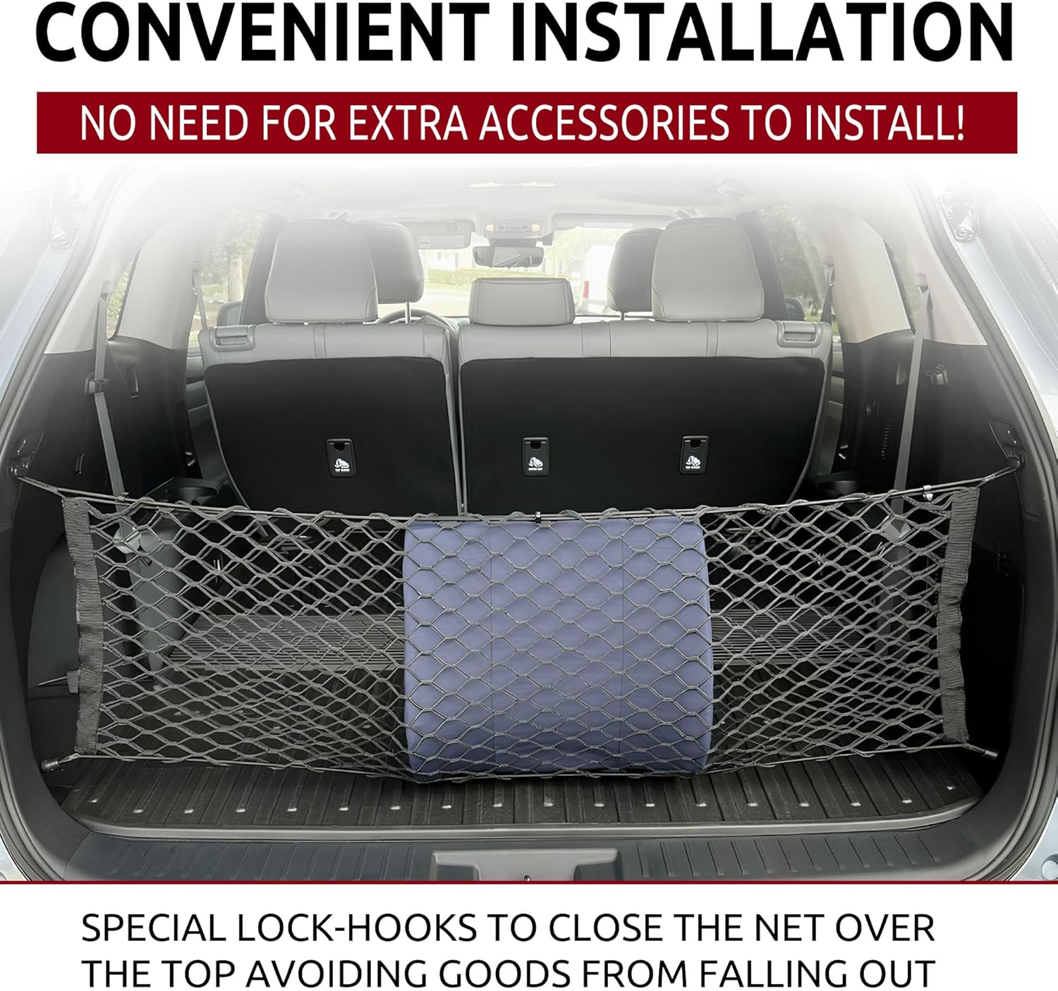 Envelope Trunk Cargo Net For TOYOTA Highlander 2014 2015 2016 2017 2018 2019