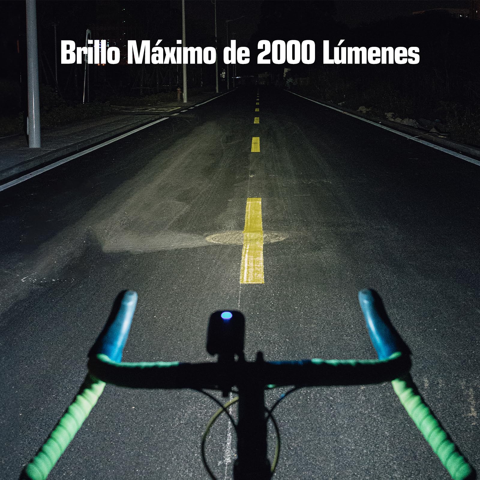 Gaciron V9DP luz Bicicleta Delantera,con función de Control Remoto con Cable,6 Modo de Brillo,luz Delantera Bicicleta Potente led con 6700mAh función de energía móvil,Luz Bicicleta de Aluminio