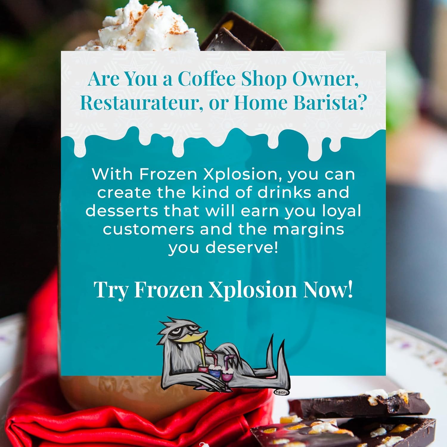 Frozen Xplosion Original Frappe & Smoothie Powder Mix Base, 12 Bags - Make Your Own Frappuccinos, Granitas, Soft Serve Ice Cream, and More - Neutral Taste, Shelf Stable - Lactose Free, Gluten Free