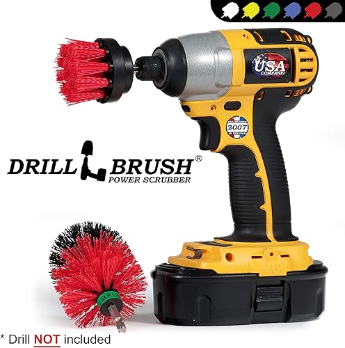 Miniatura 7 de Suministros de limpieza - Exterior - Jardín - Patio - Cepillo de cubierta - Mini - Cepillo de taladro - Baño para pájaros - Algas - Estatuas de