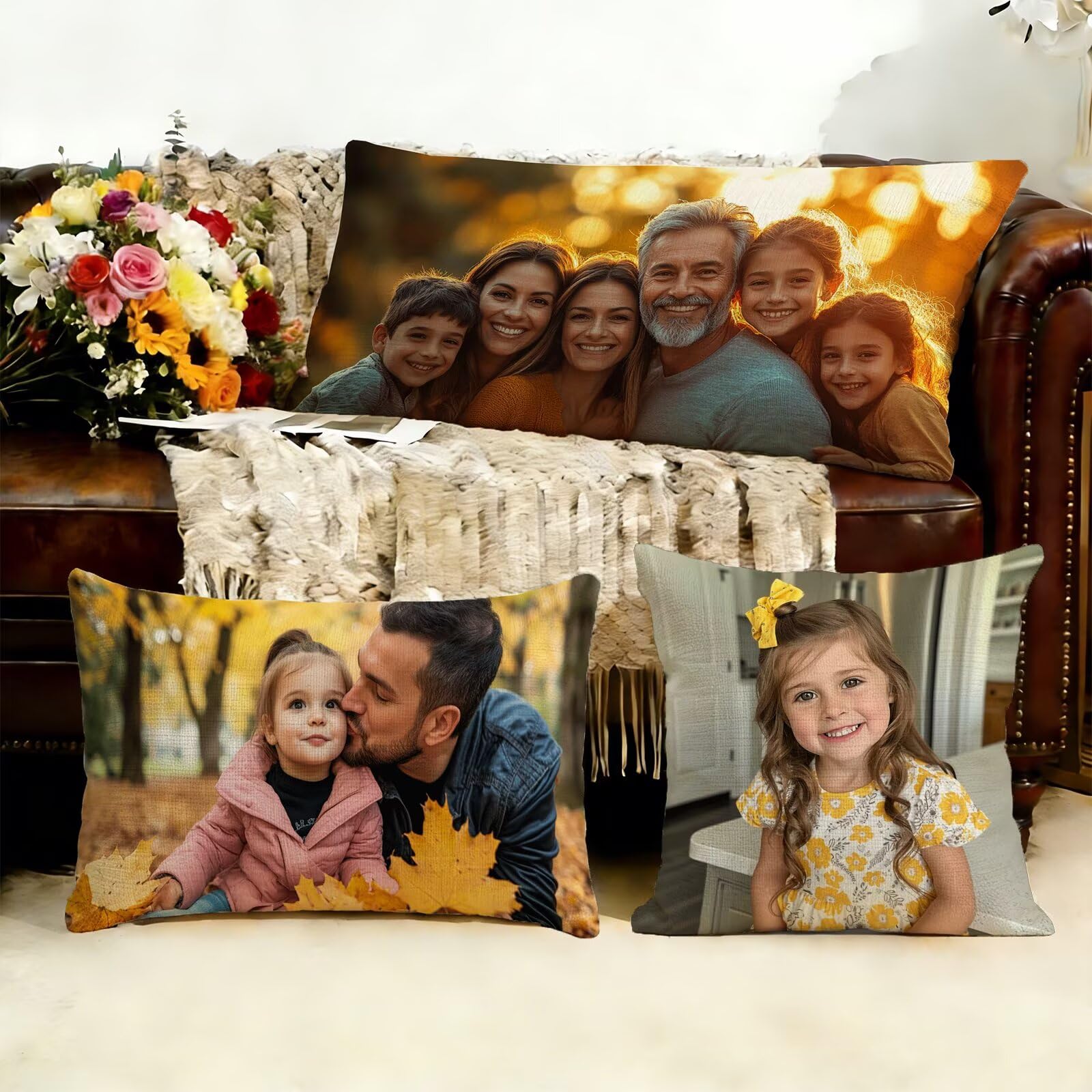 Cojin Personalizado con Foto, Funda Almohada 60x180cm - Cojín Personalizado con tu Foto, Impresión a Doble Cara Diseño o Texto, Almohada fotos Personalizadas Regalo Mujer, Lavable, Envío Rápido J1-202