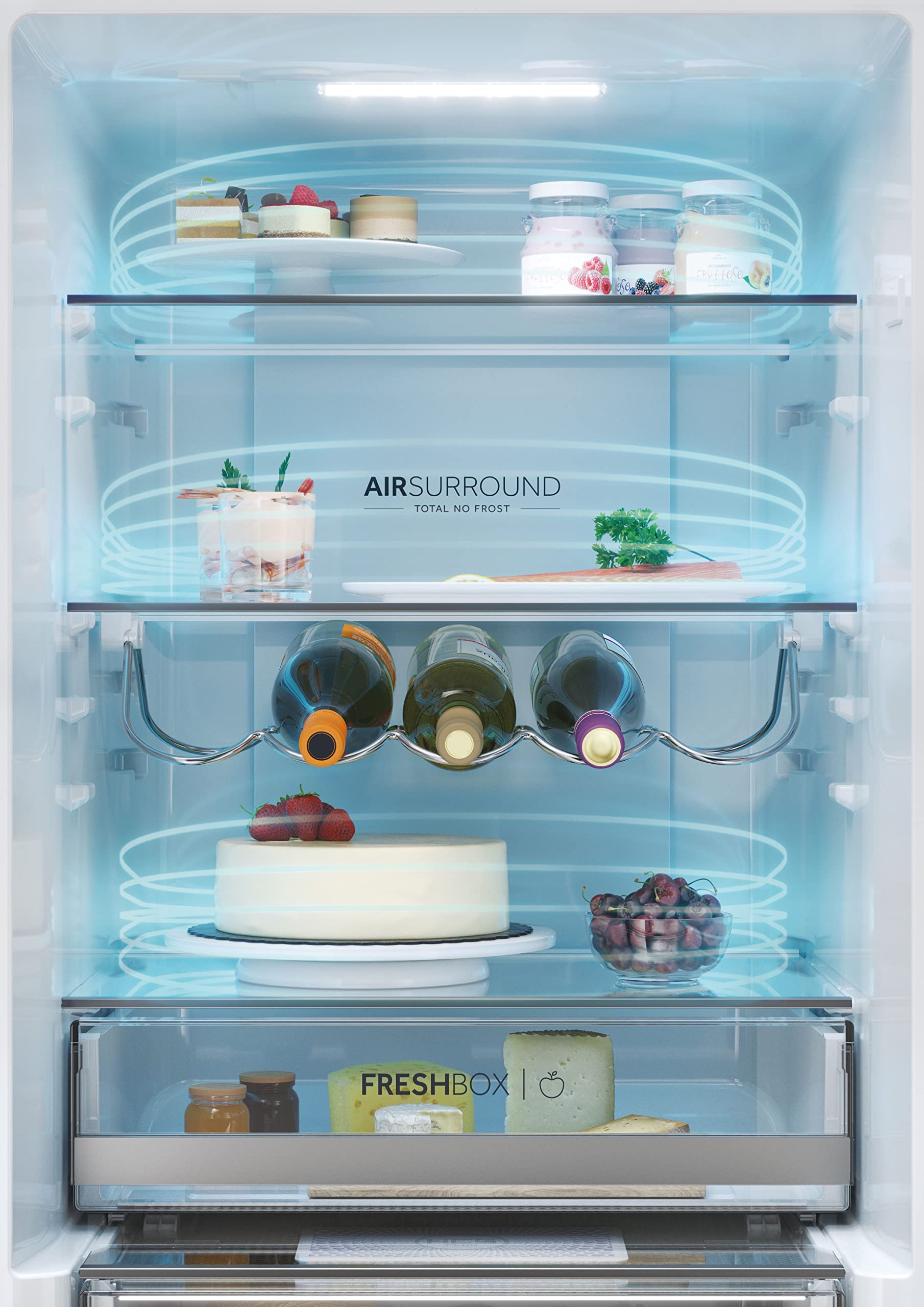 Haier 2D 60 SERIE 3 HDW3618DNPK - Frigorifero-congelatore combinato con frontale in acciaio inox, Total No Frost, app Smart hON, HumidityZone, capacità utile XXL, silenzioso, solo 36 dB (A), inox