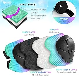 Wemfg Kids Protective Gear Set Knee Pads for Kids 3-14 Years Toddler Knee and Elbow Pads with Wrist Guards 3 in 1 for Skating Cycling Bike Rollerblading Scooter