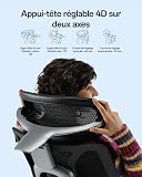 Hbada E3 Pro Édition 2026 Fauteuil de Bureau Ergonomique, Support Lombaire Dynamique 3 Zones, Accoudoirs 720°, Certifié IGR/BIFMA, Idéal Mal de Dos & Télétravail (Noir, avec Repose-Pieds) - 4