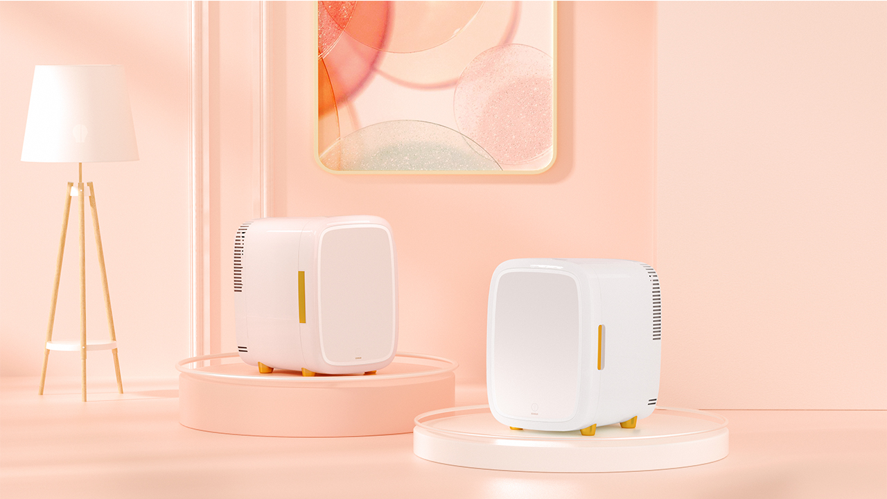 Amazon.co.jp: EENOUR コスメ専用冷蔵庫 12L 10℃~15℃ 化粧品収納 LED