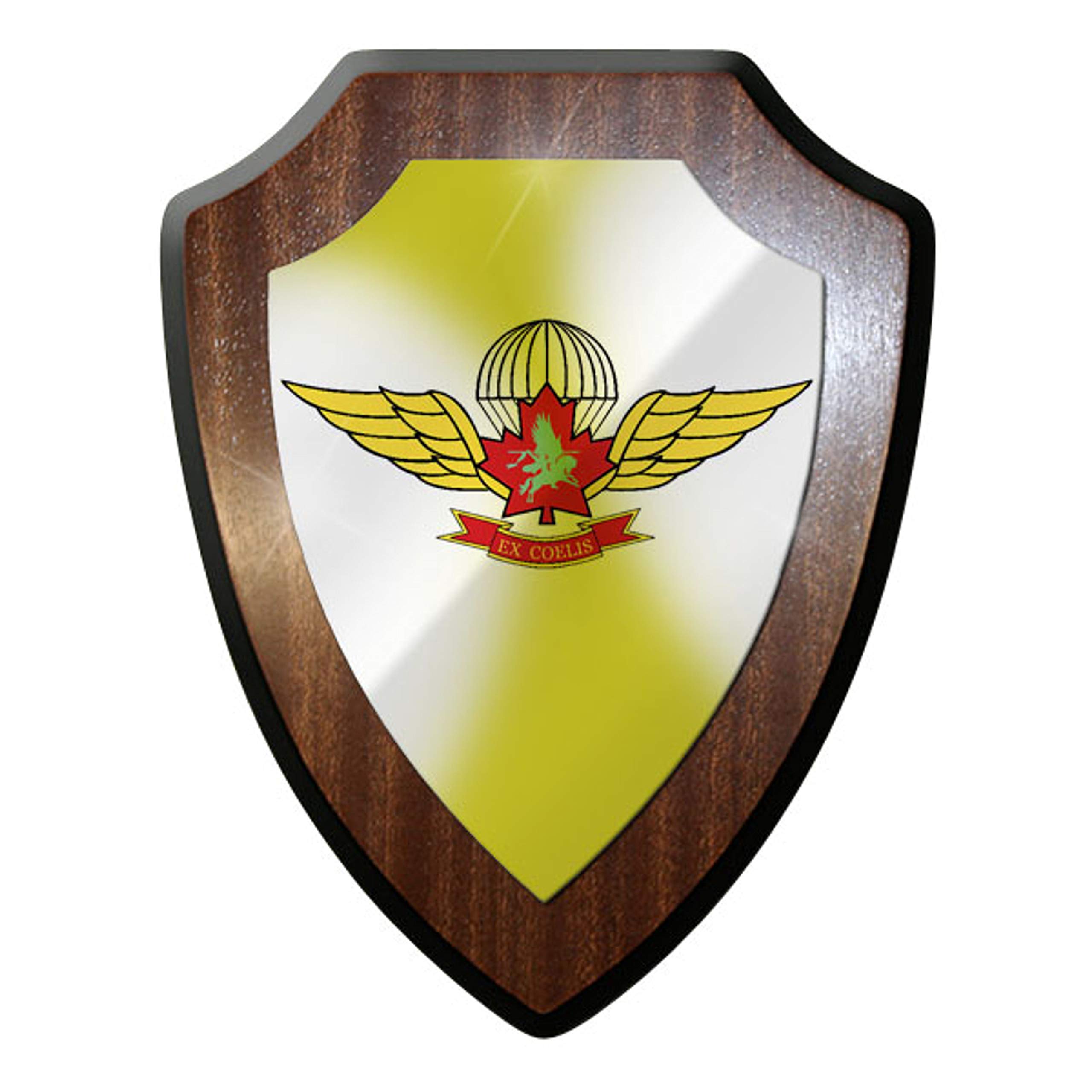 Airborne Paracaidista Fuerzas Canadá escudo de pared con insignia detallada de fuerzas especiales