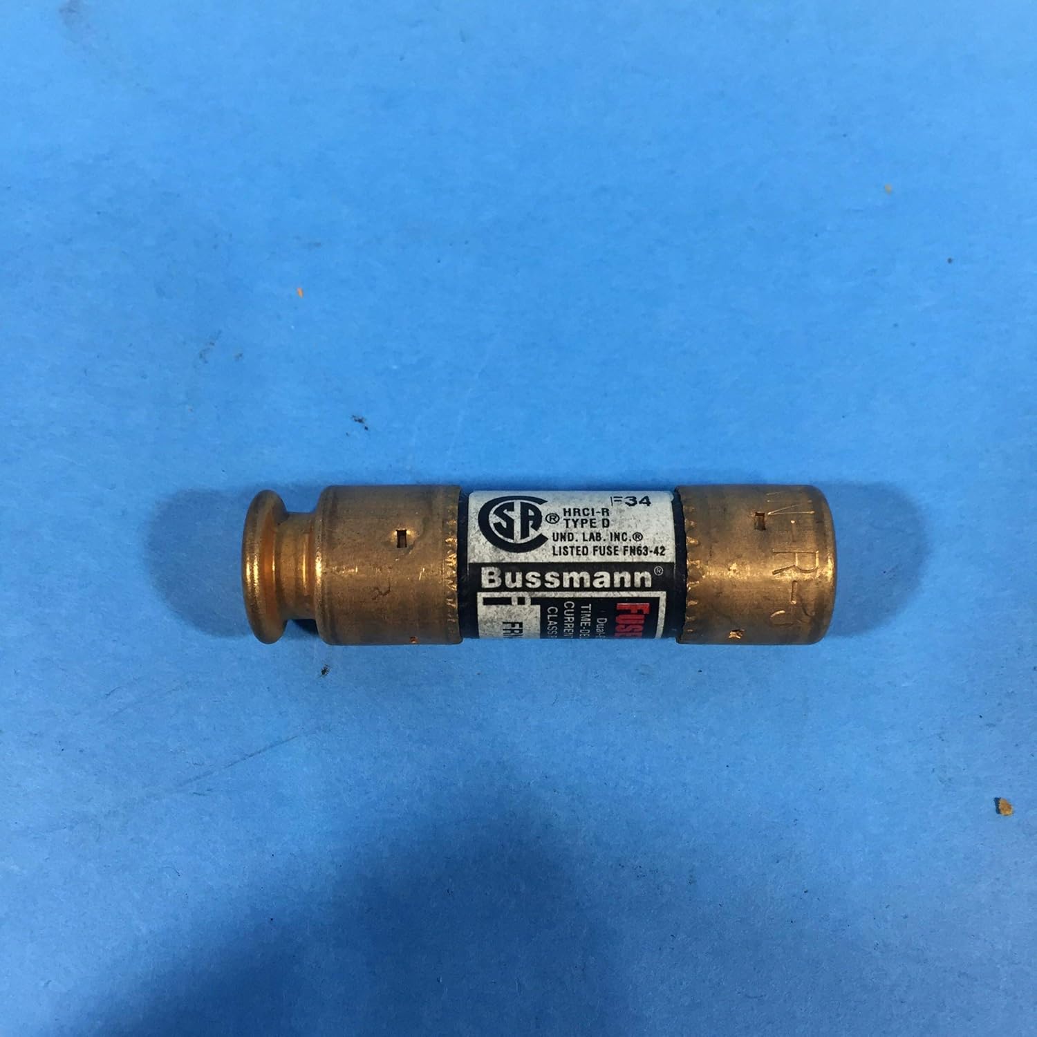 BUSSMANN FRN-R-3 FRN-R Series Time Delay 250 V 3 A Ø 14.2 x 50.8 mm ...