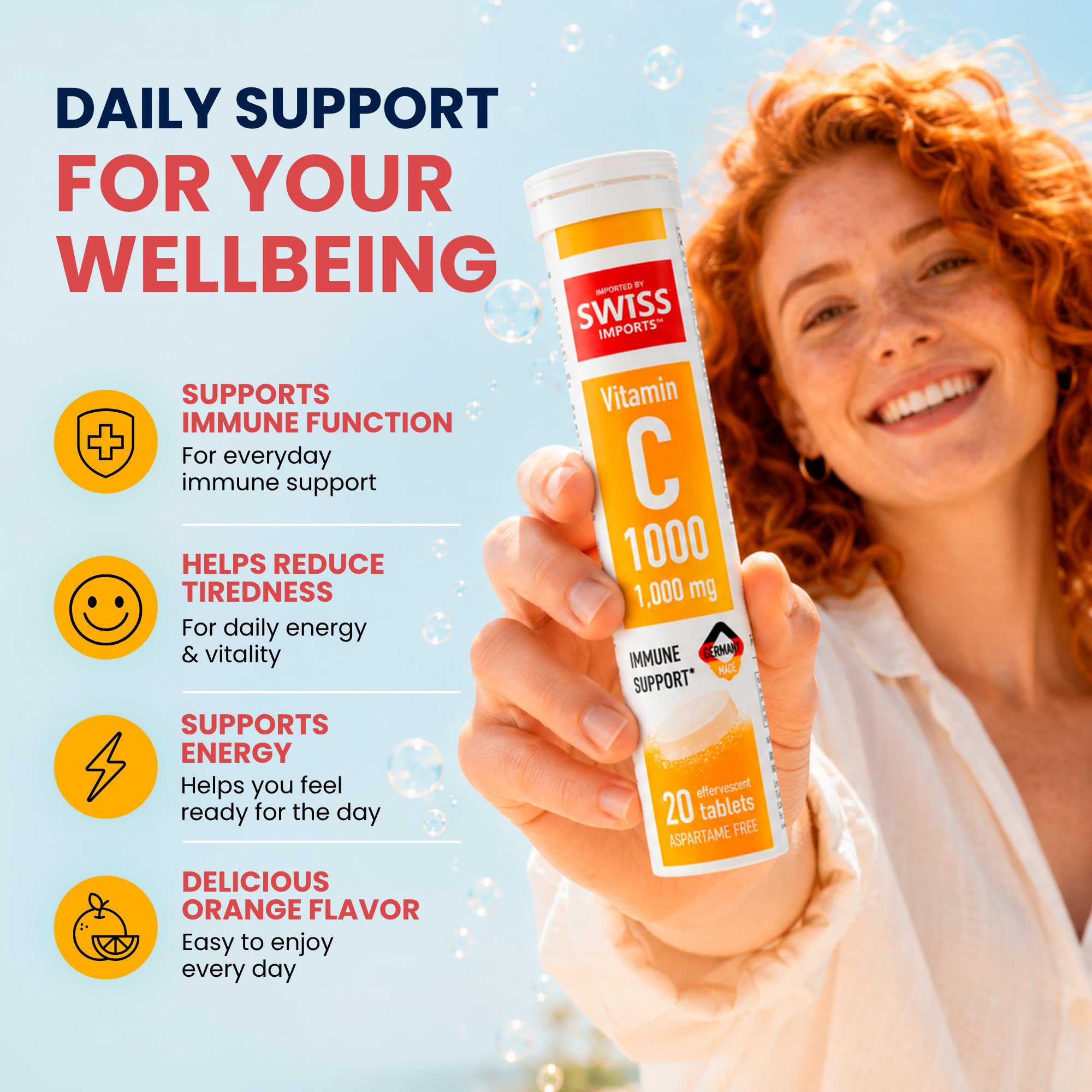 Effervescent Vitamin C 1000mg Dietary Supplement, 20 Tablets — Amazon image 2