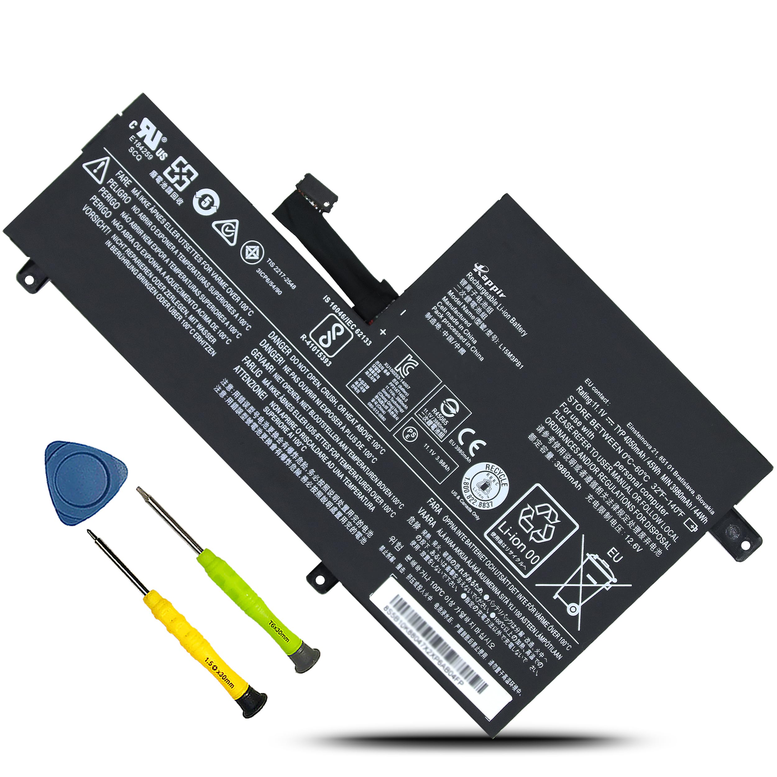 L15M3PB1 L15L3PB1 Laptop Battery Compatible with Lenovo Flex 11 Chromebook S330 C330 N22 N22-10 N22-20 N23 N42 N42-20 Series Notebook L15L3PB1 5B10K88047 5B10K88048 5B10K88049 SB18C15129