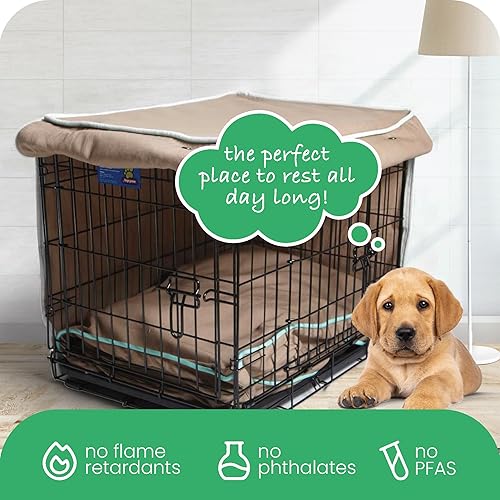 Miniatura 6 de Molly Mutt Wild Horses - Funda para jaula de perro, funda de lona 100% algodón con 2 paneles enrollables, ideal para jaula de perro o gato,