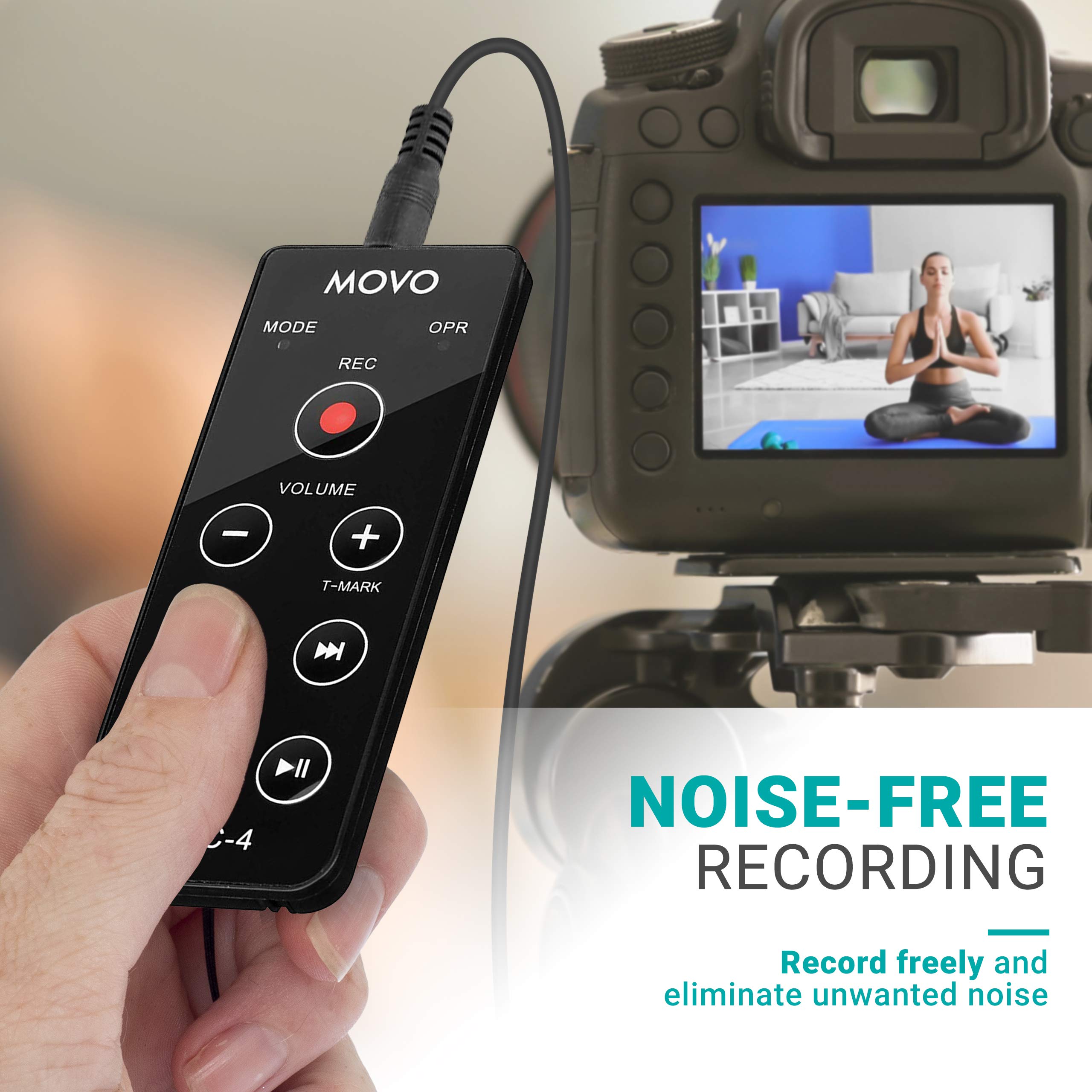 Amazon.com: Movo REC-4 Wired Remote Control for Zoom H2n, H4n Pro