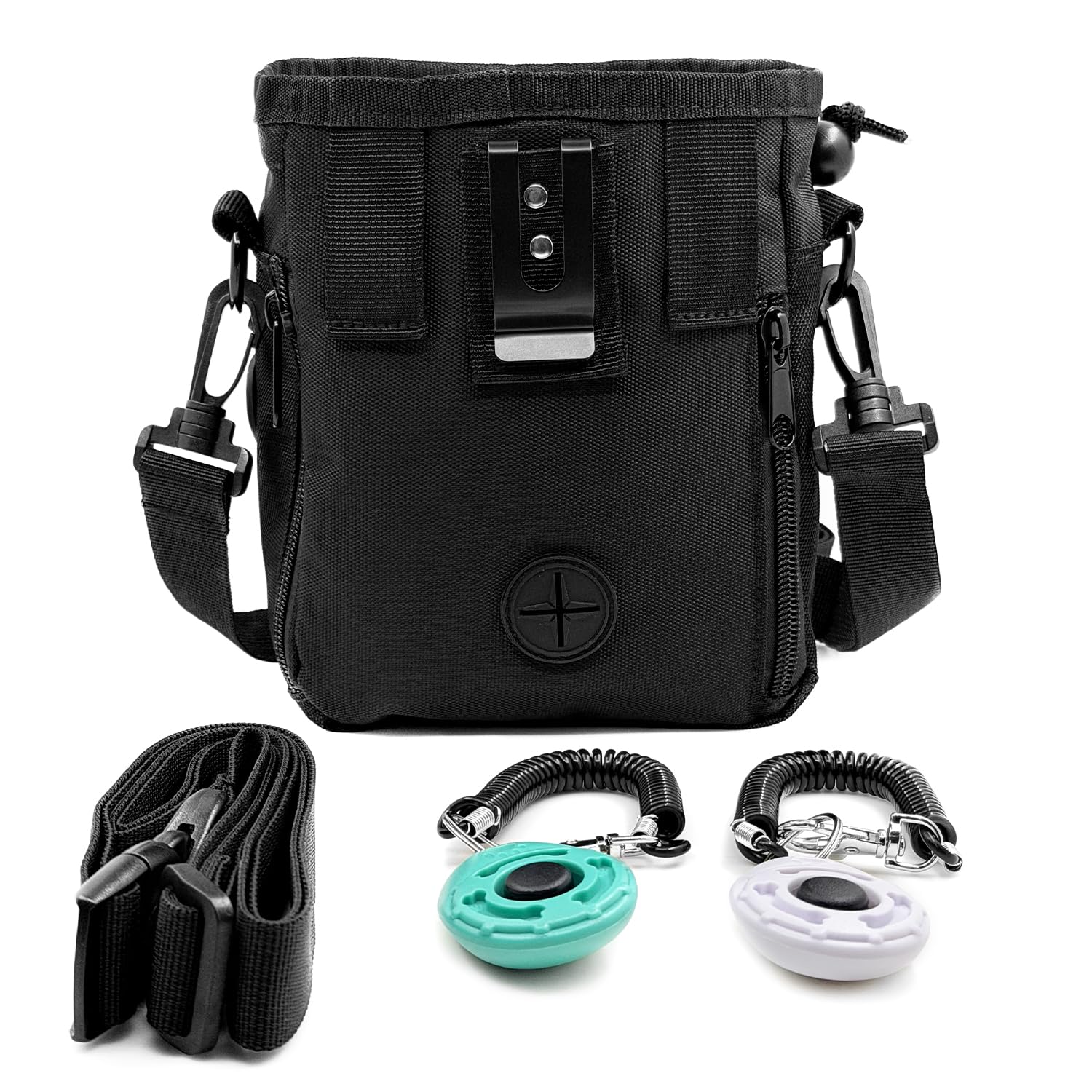 Bolsa de golosinas para perros, kit de entrenamiento para perros, bolsa de entrenamiento para perros, bolsa de golosinas para perros con clicker para perros, dispensador de bolsas para